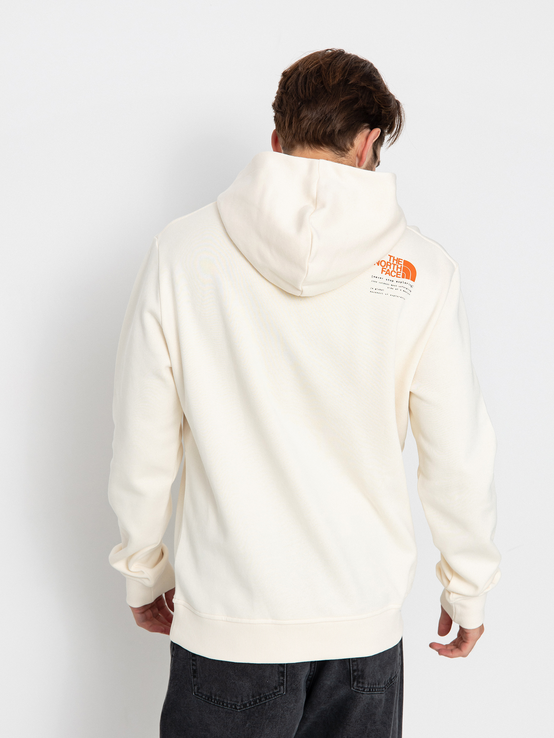 The North Face Graphic HD 3 Kapucnis pulóver (white dune)