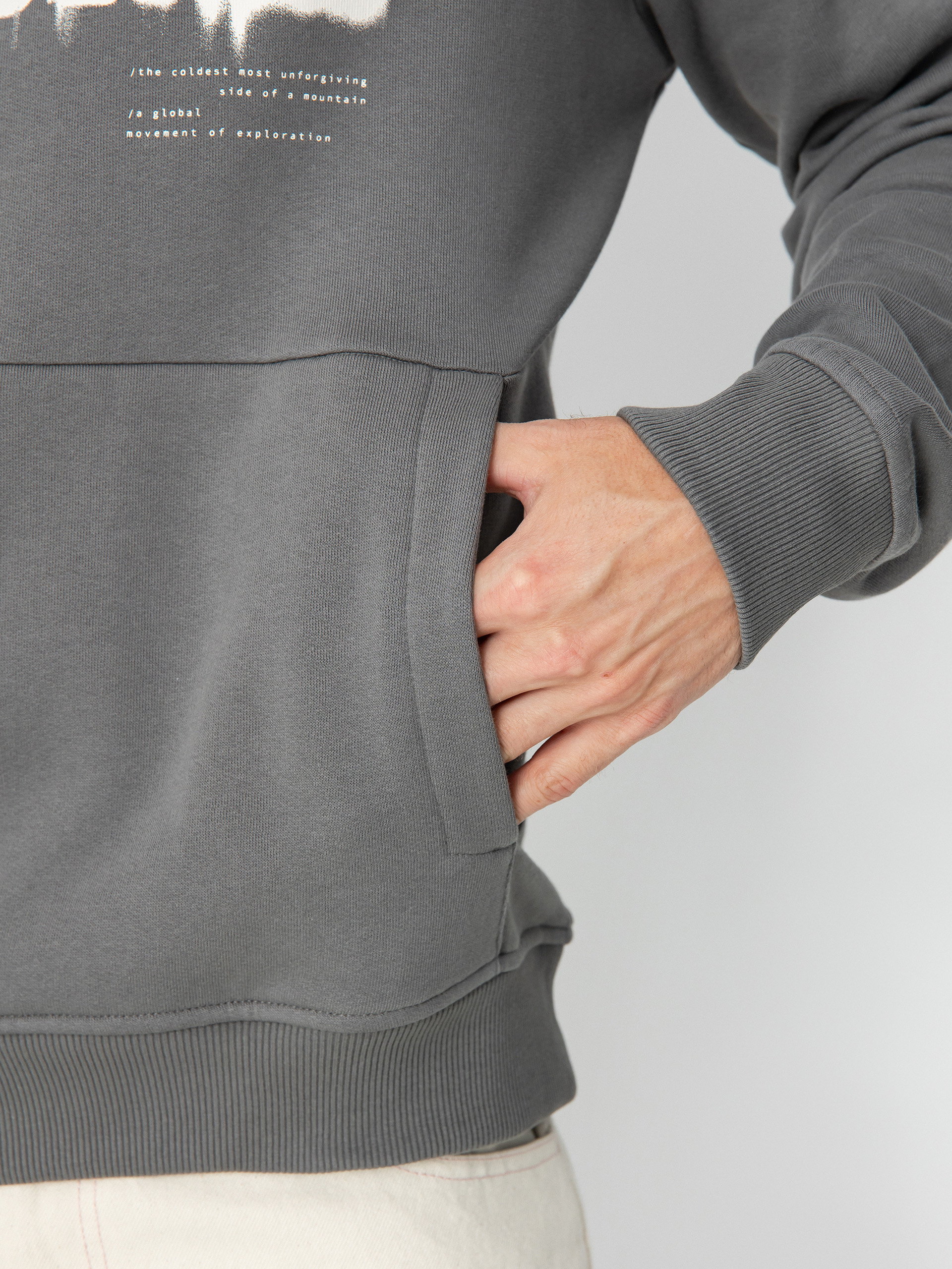 The North Face Graphic HD 3 Kapucnis pulóver (smoked pearl)