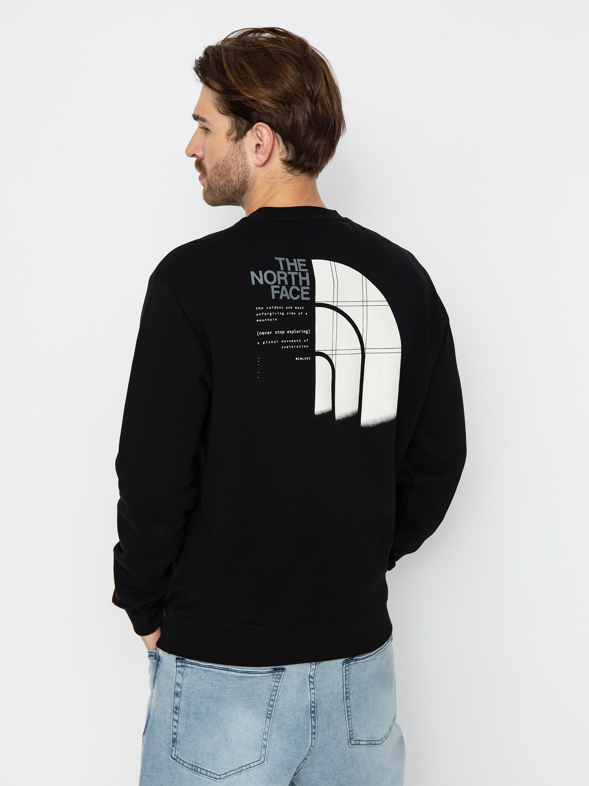 The North Face Graphic Crew 3 Pulóver (tnf black)
