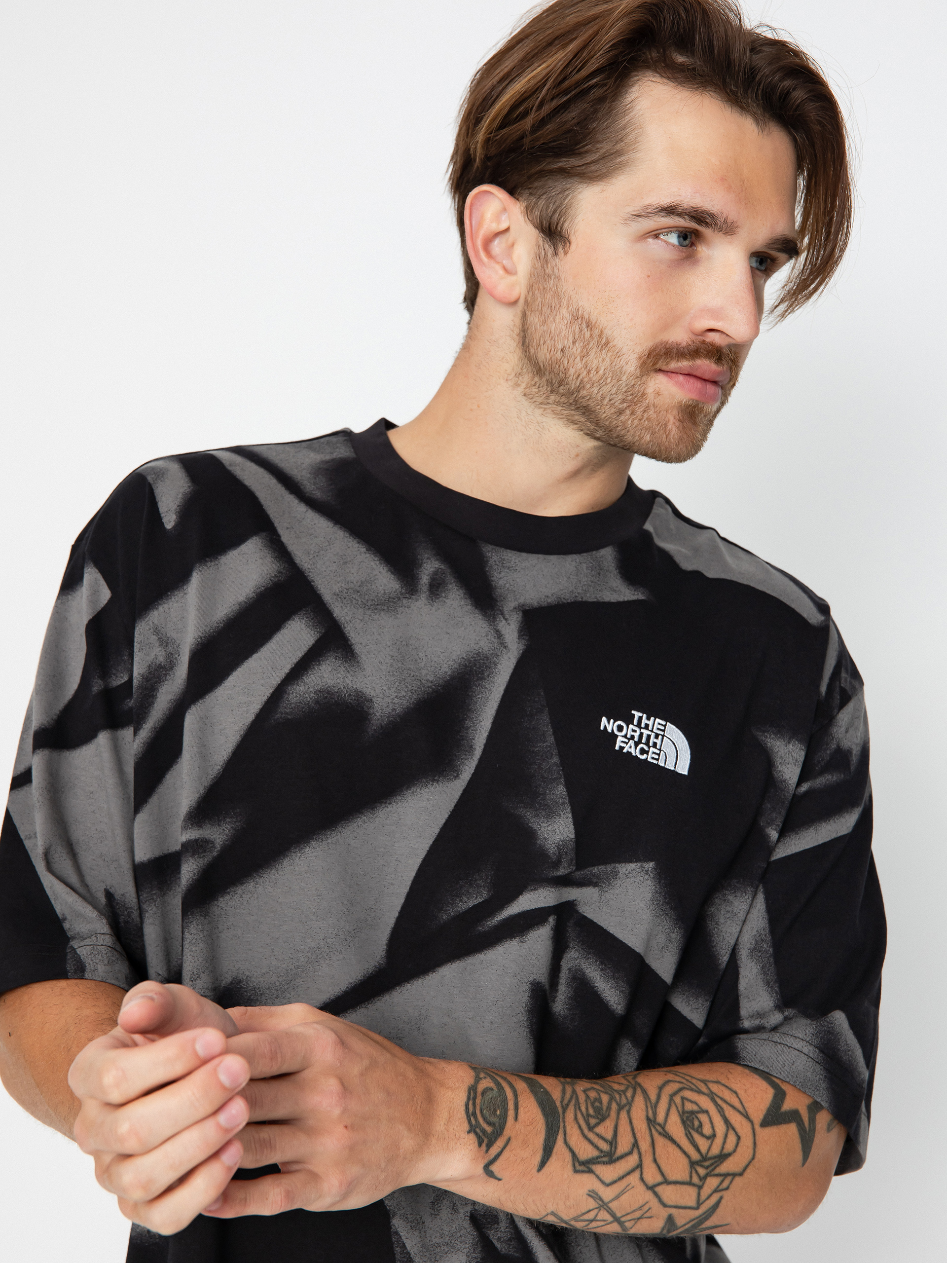 The North Face Oversize Simple Dome Print Póló (smoked pearl garment fo)