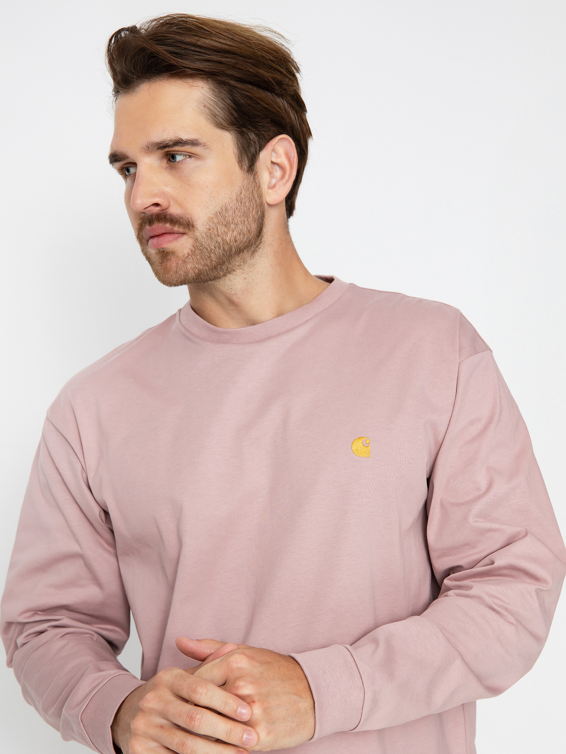 Carhartt WIP Chase Hosszú ujjú felső (glassy pink/gold)