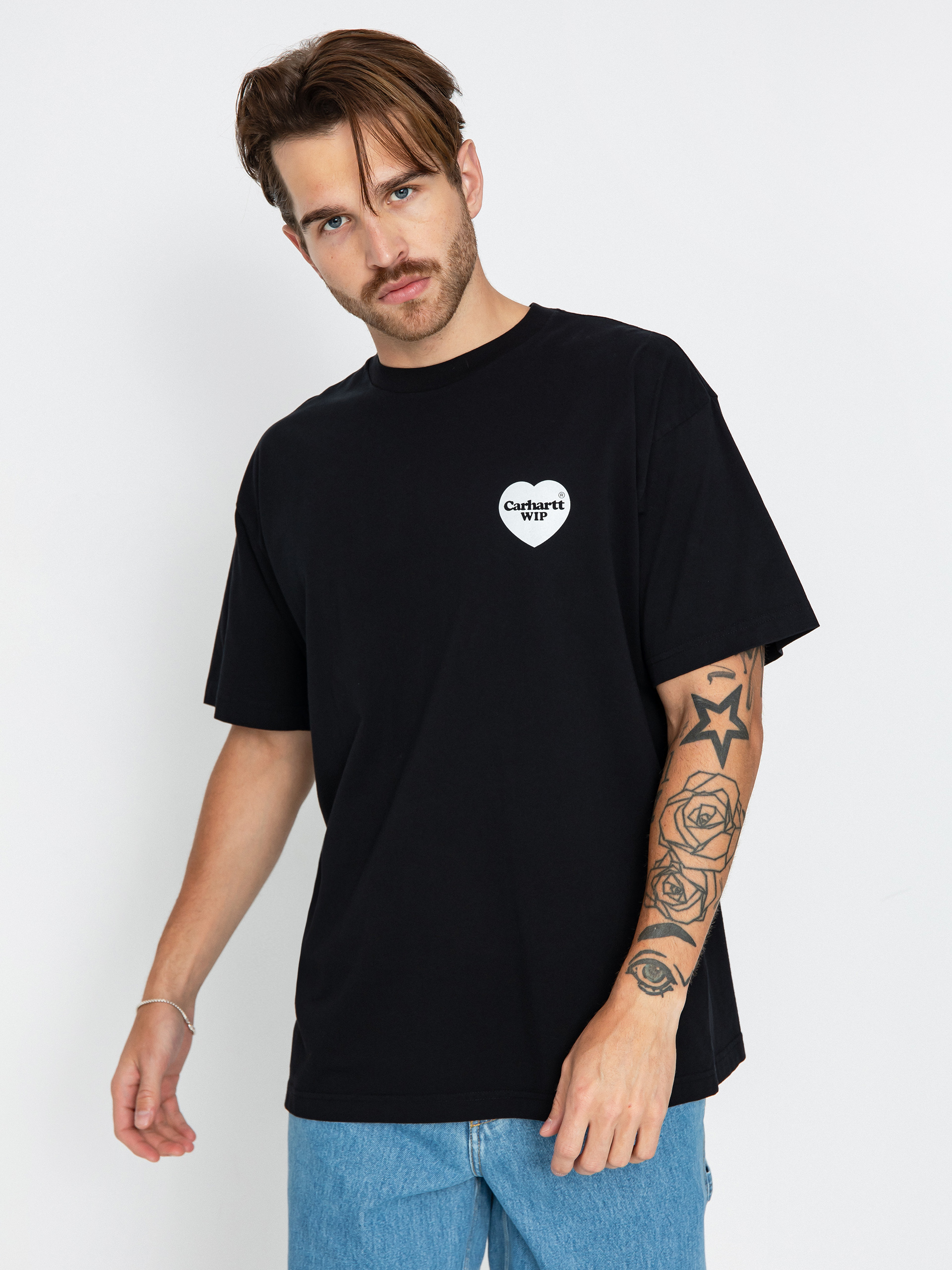 Carhartt WIP Heart Bandana Póló (black/white)