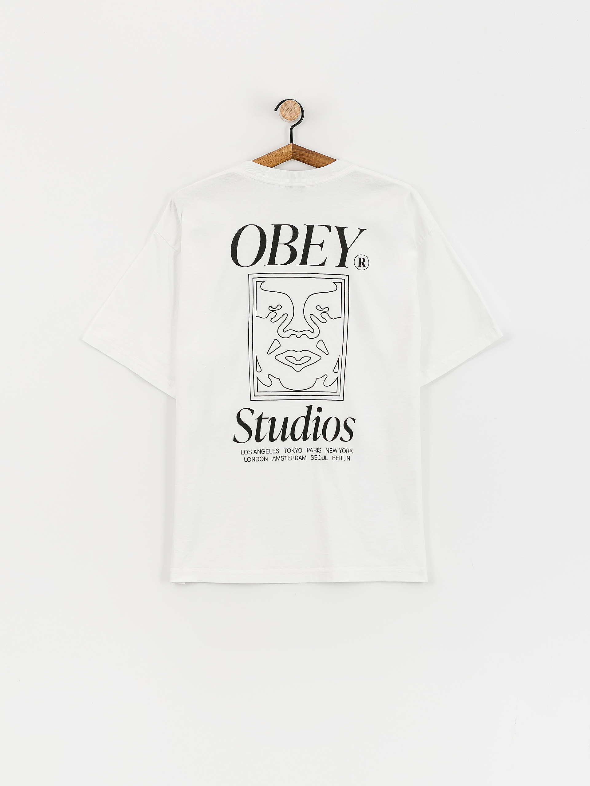 Póló OBEY Studios Icon (white)