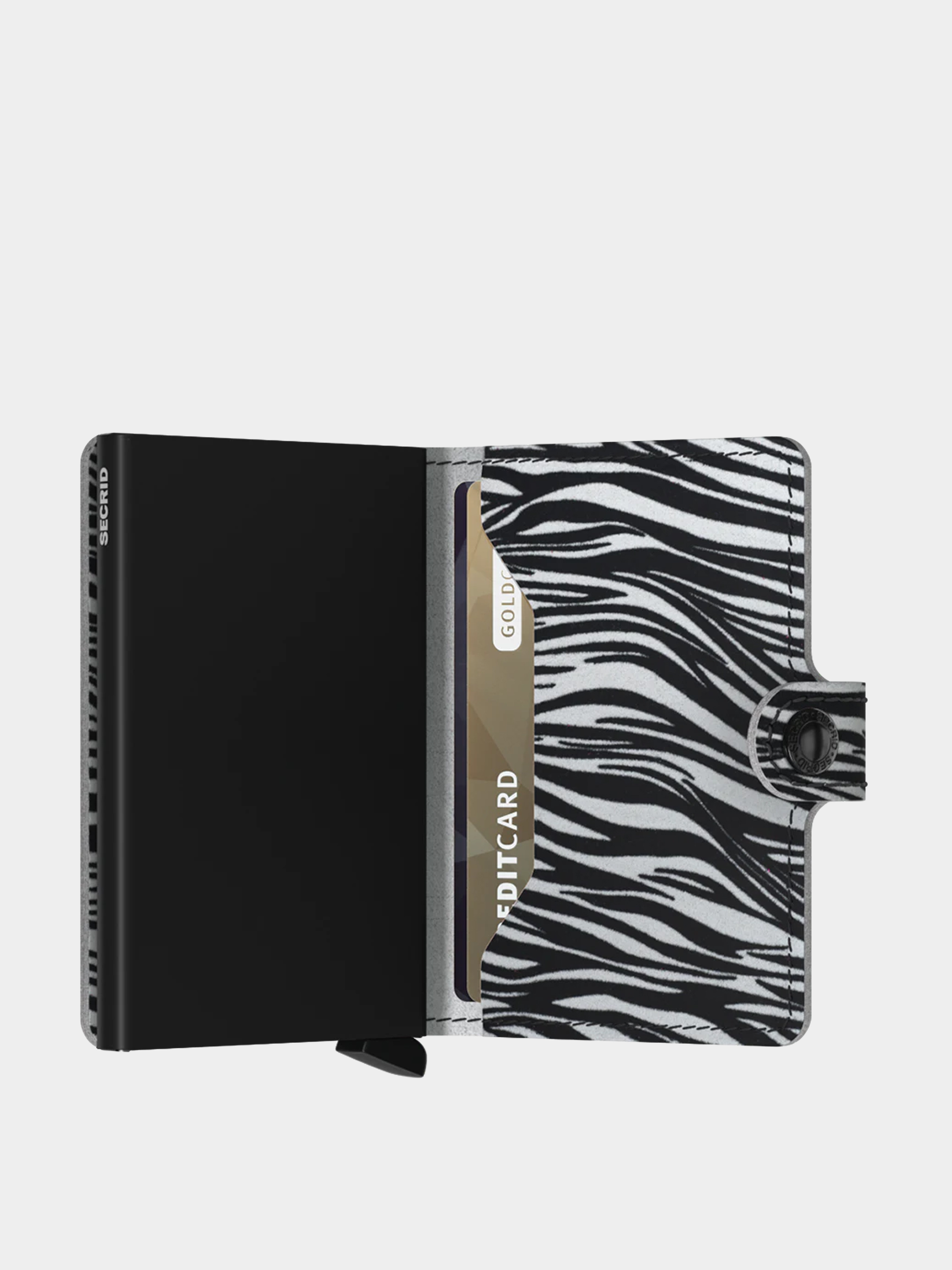 Pénztárca Secrid Miniwallet (zebra light grey)