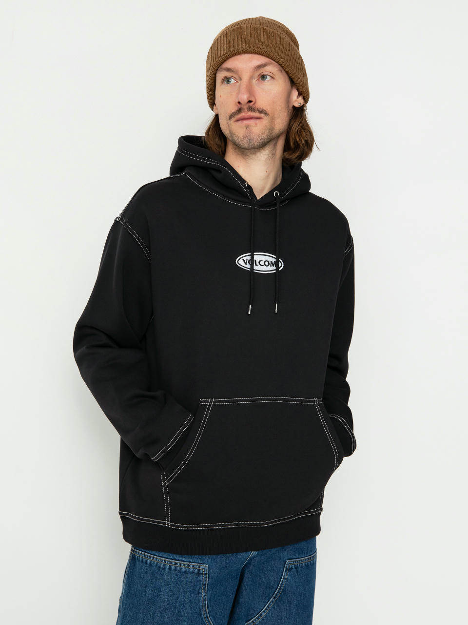 Volcom Workard HD Kapucnis pulóver (black)