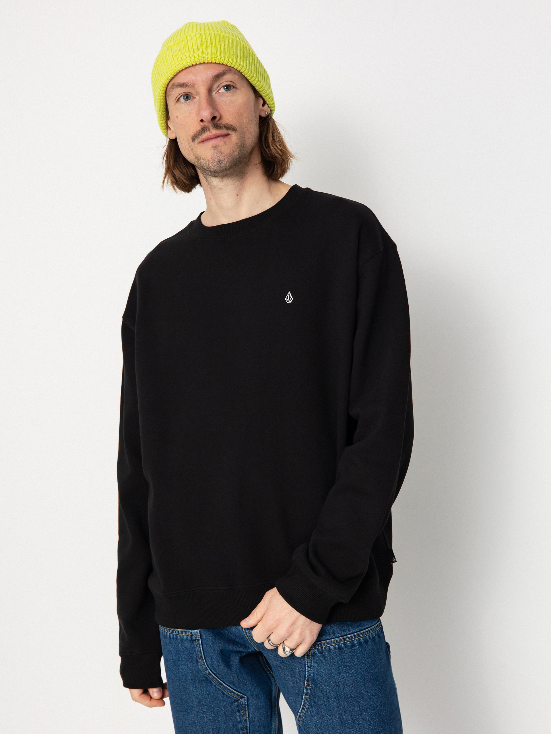 Volcom Single Stone Crew Pulóver (black)