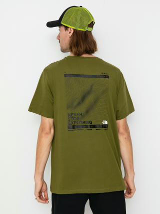 The North Face Foundation Coordinates Graphic Póló (forest olive)
