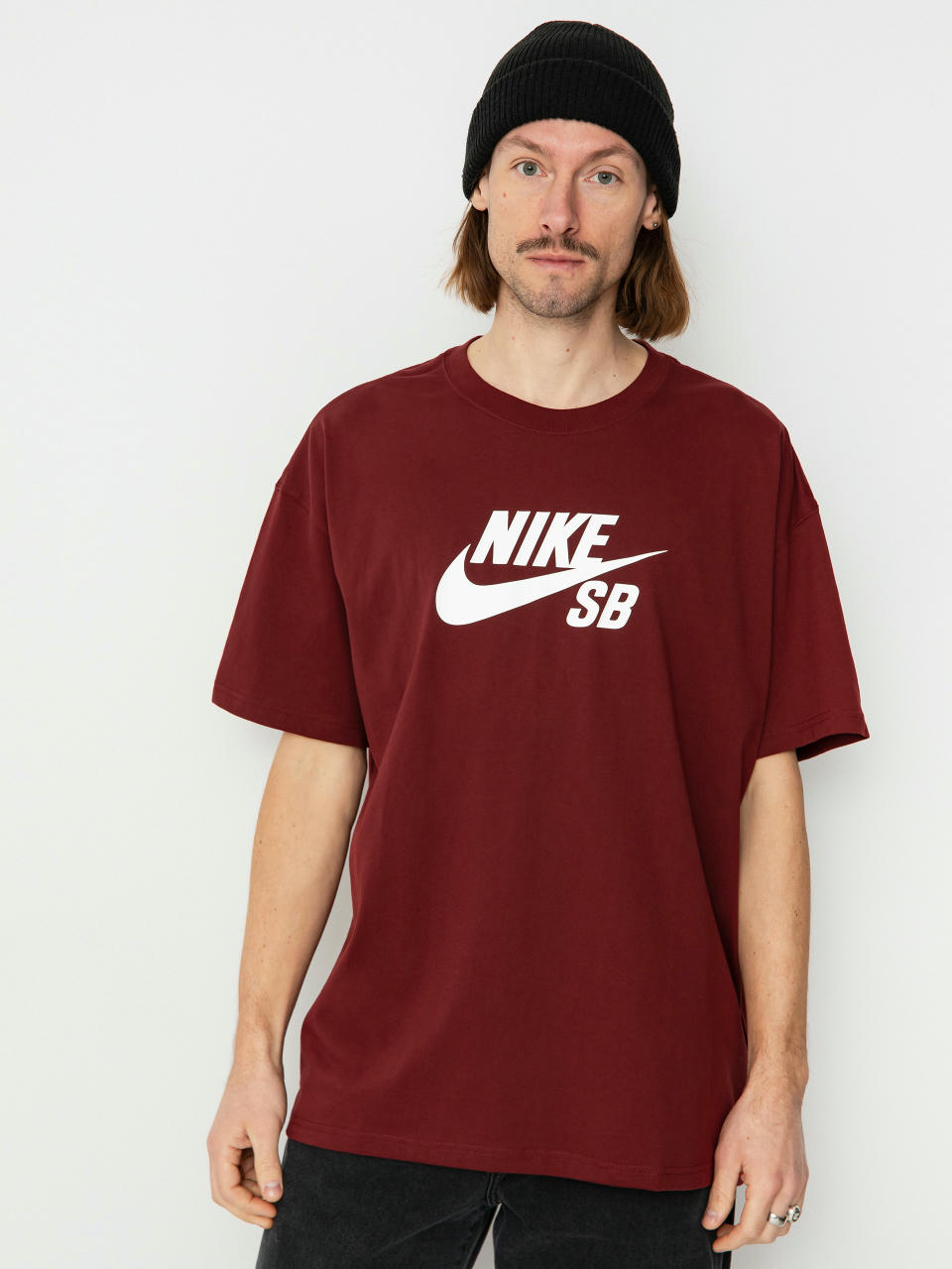 Póló Nike SB Logo HBR (dark team red)