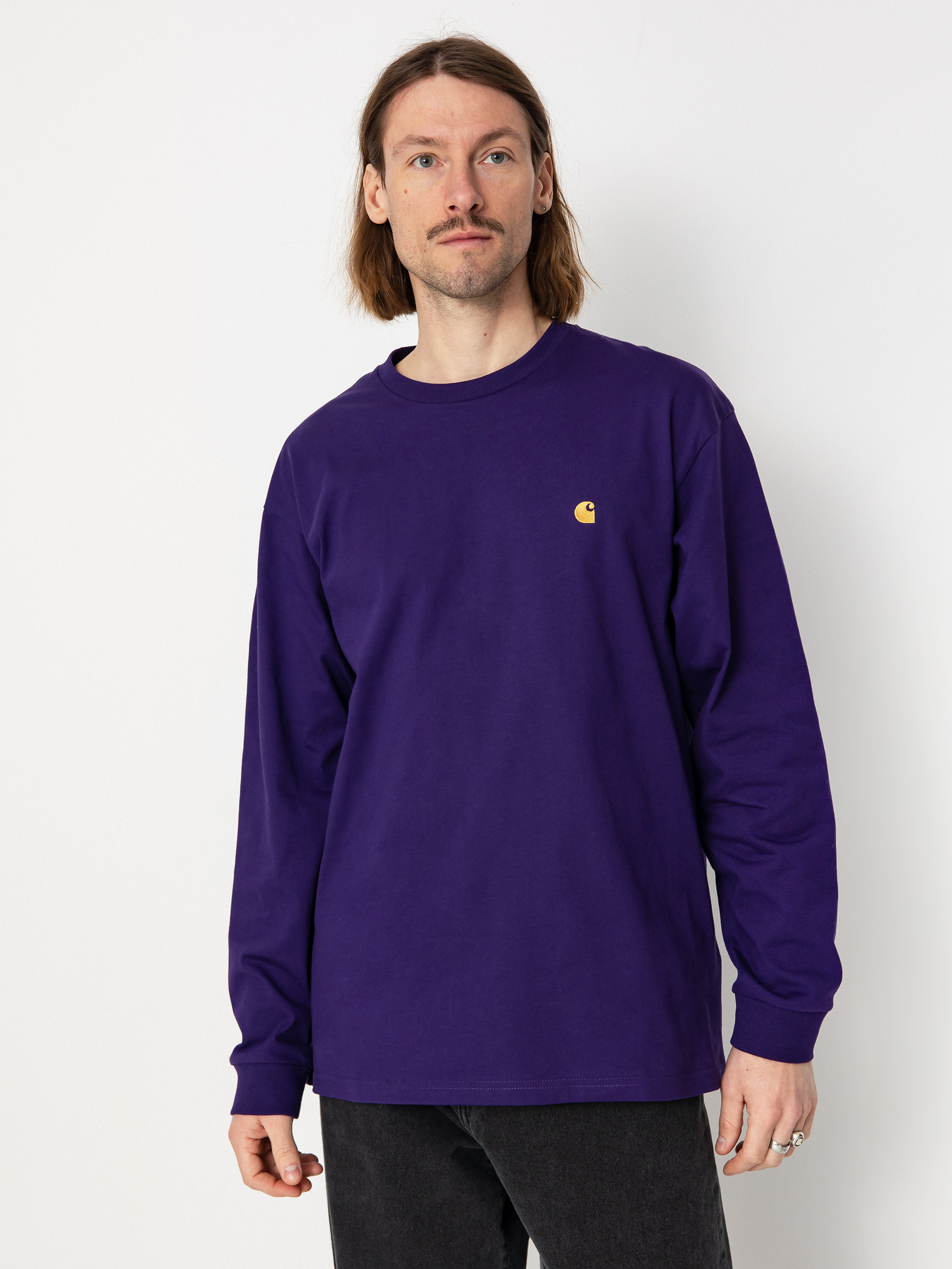 Carhartt WIP Chase Hosszú ujjú felső (tyrian/gold)