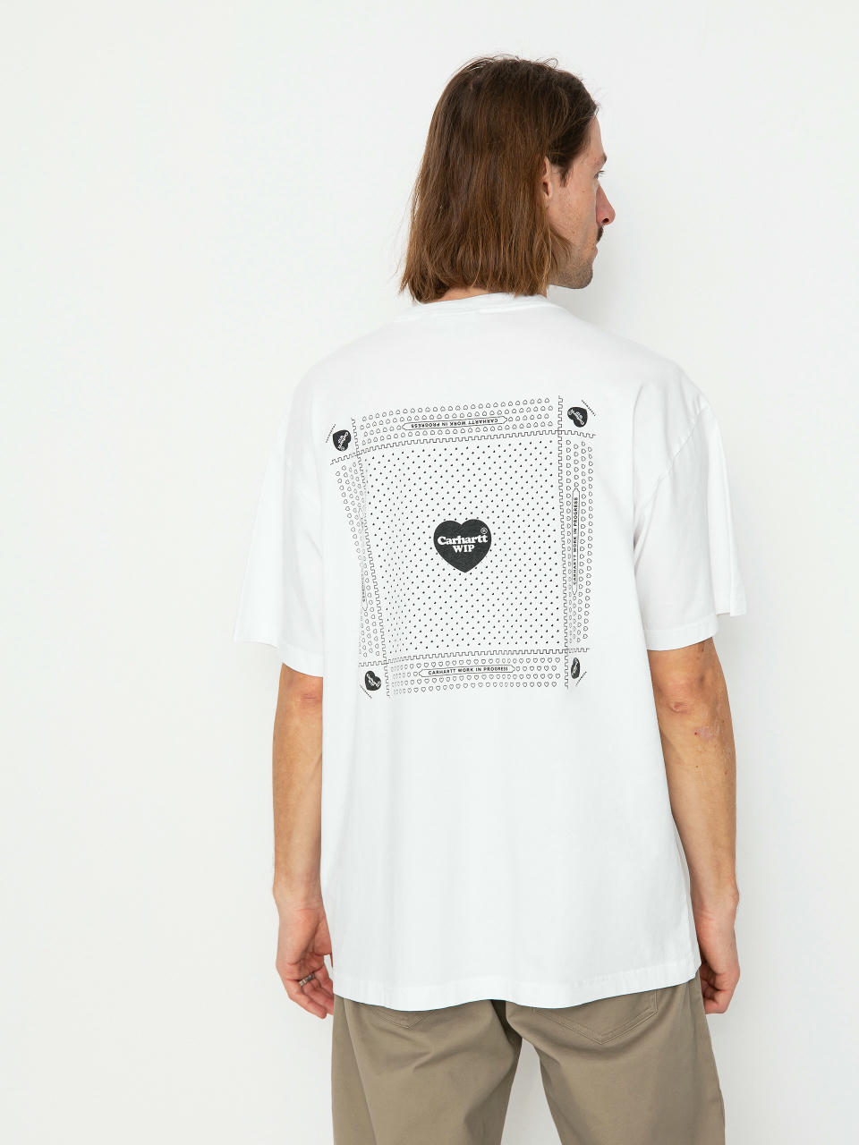 Carhartt WIP Heart Bandana Póló (white/black)