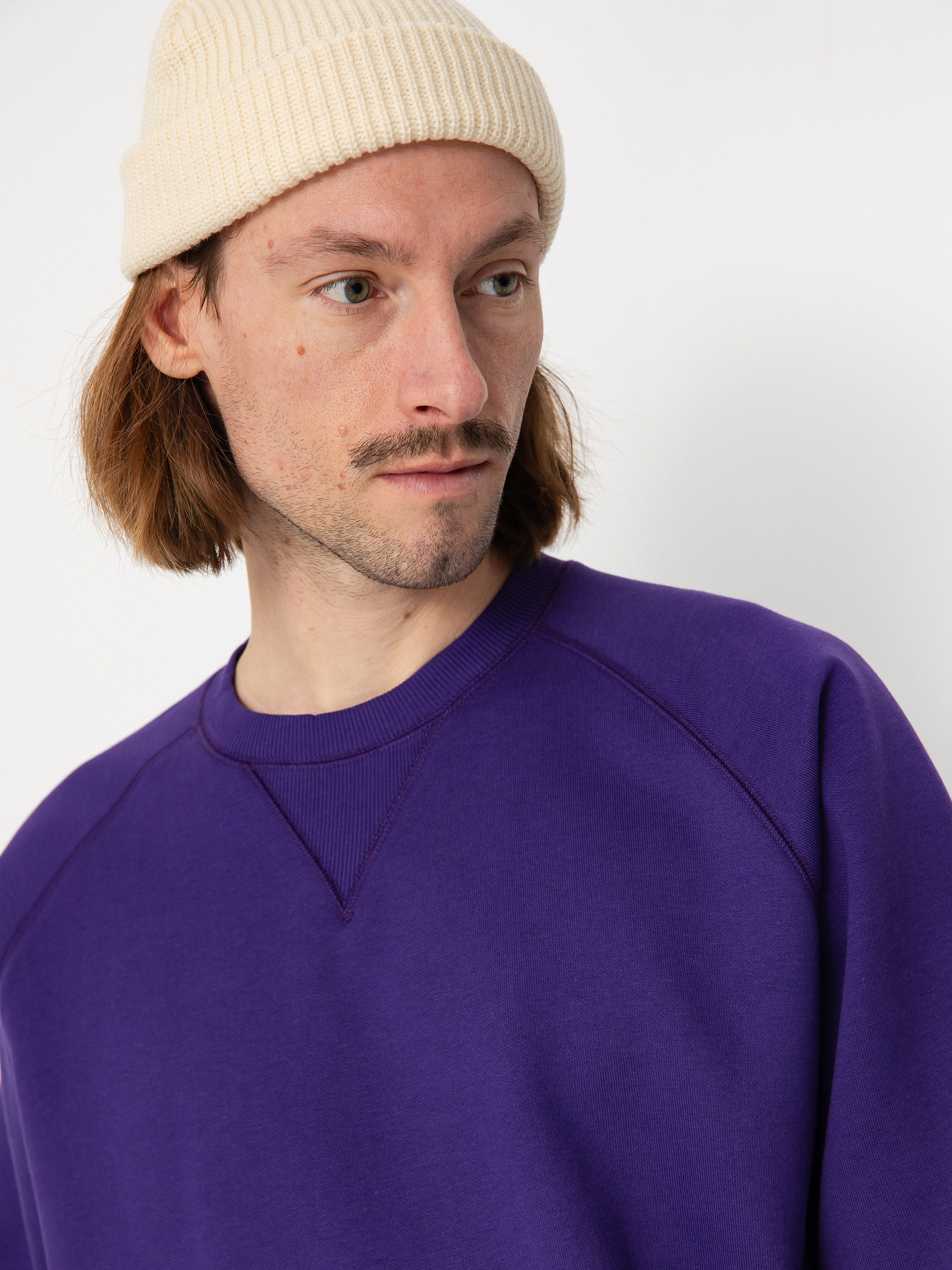 Carhartt WIP Chase Pulóver (tyrian/gold)