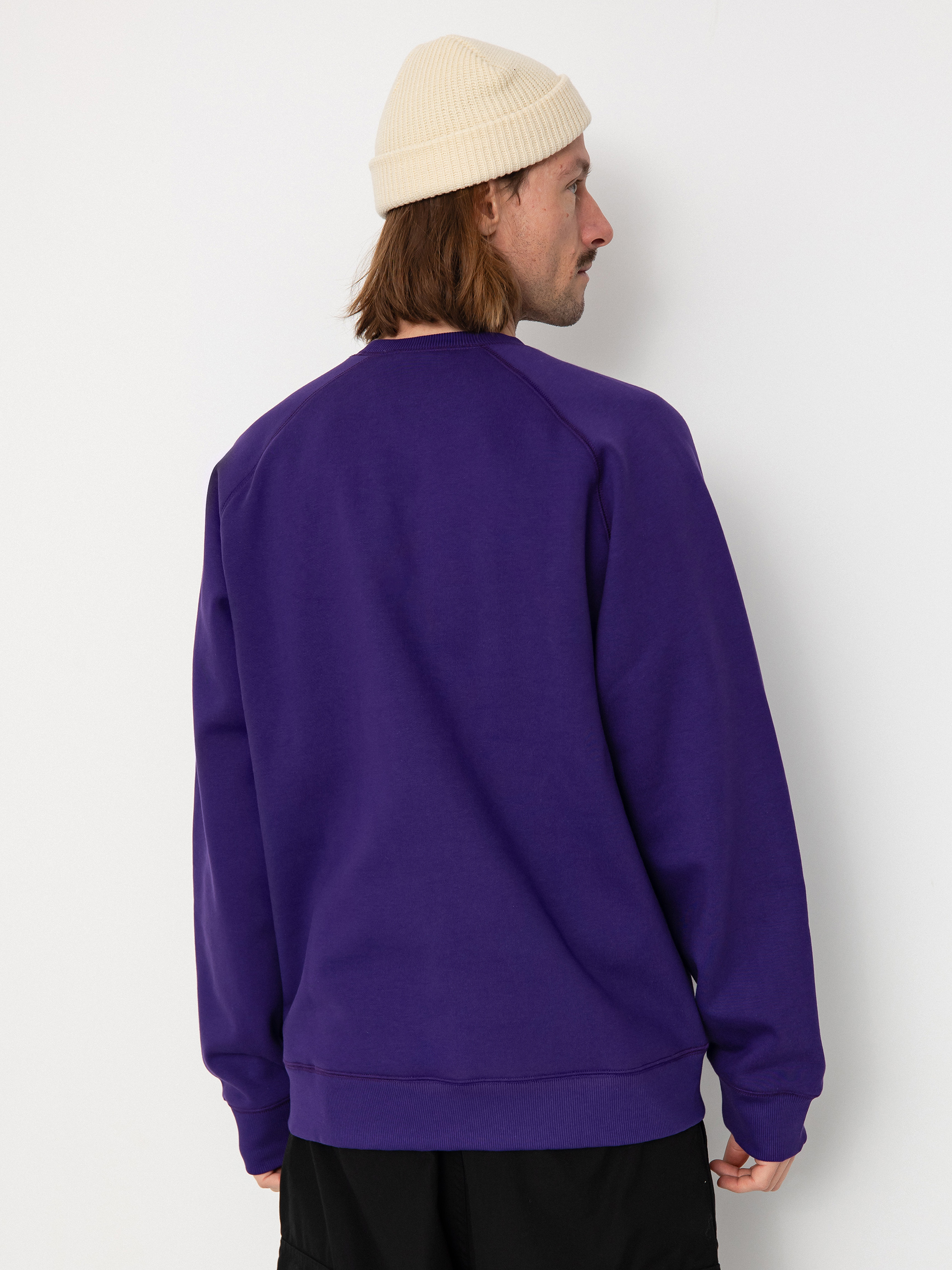 Carhartt WIP Chase Pulóver (tyrian/gold)