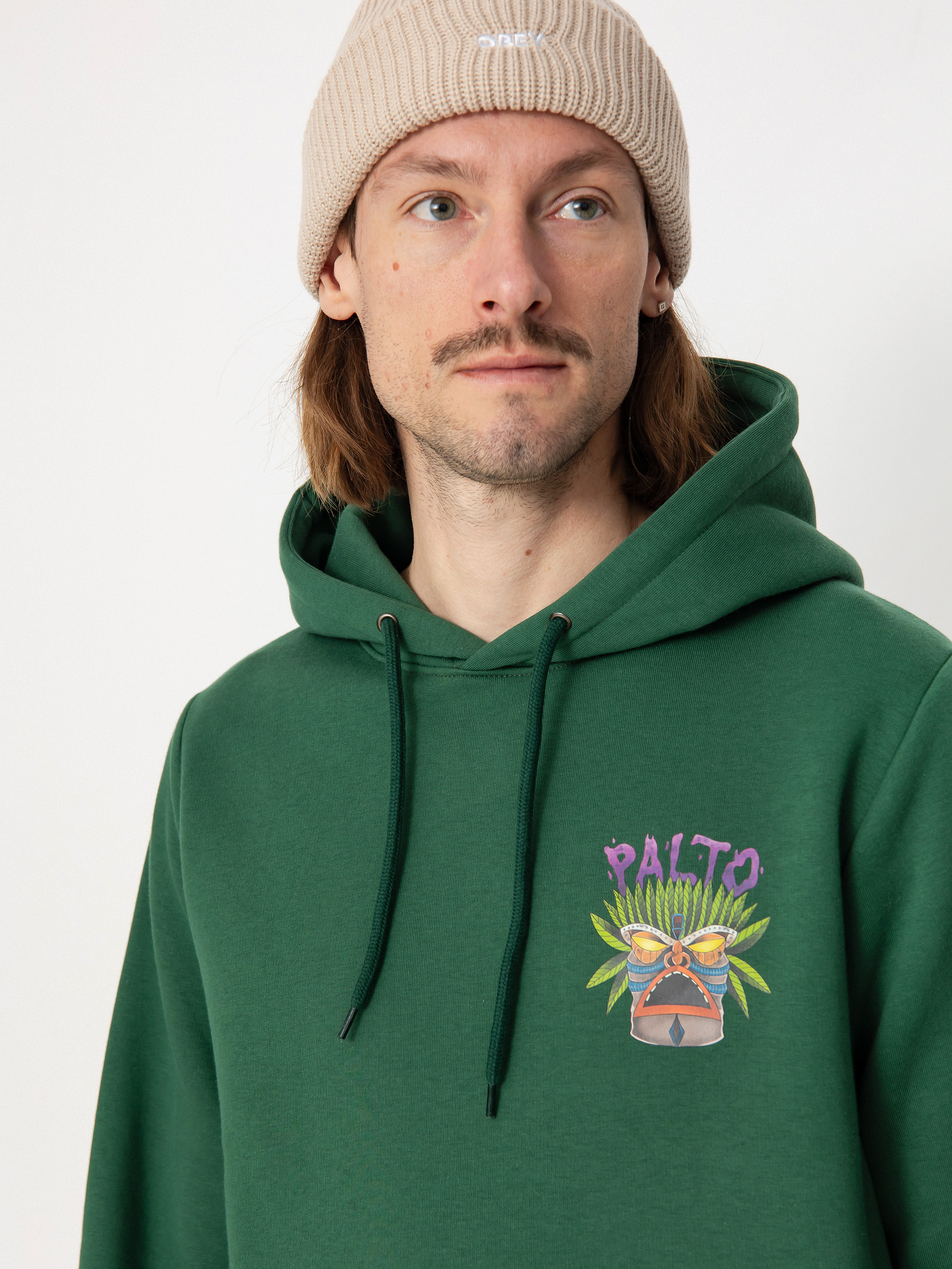 Kapucnis pulóver Palto Totem HD (green)