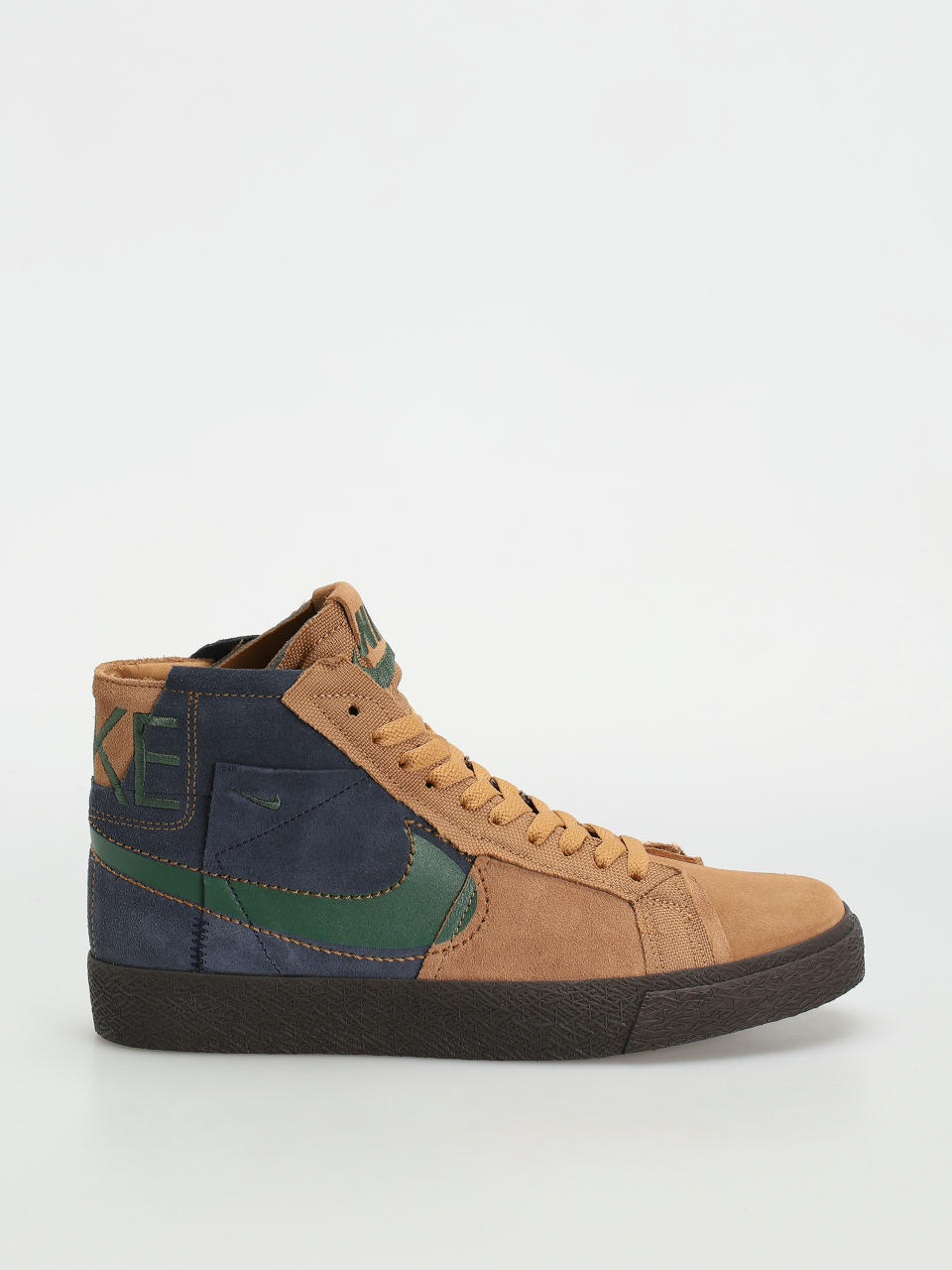 Nike SB Zoom Blazer Mid Prm Cipők (legend dk brown/fir obsidian)