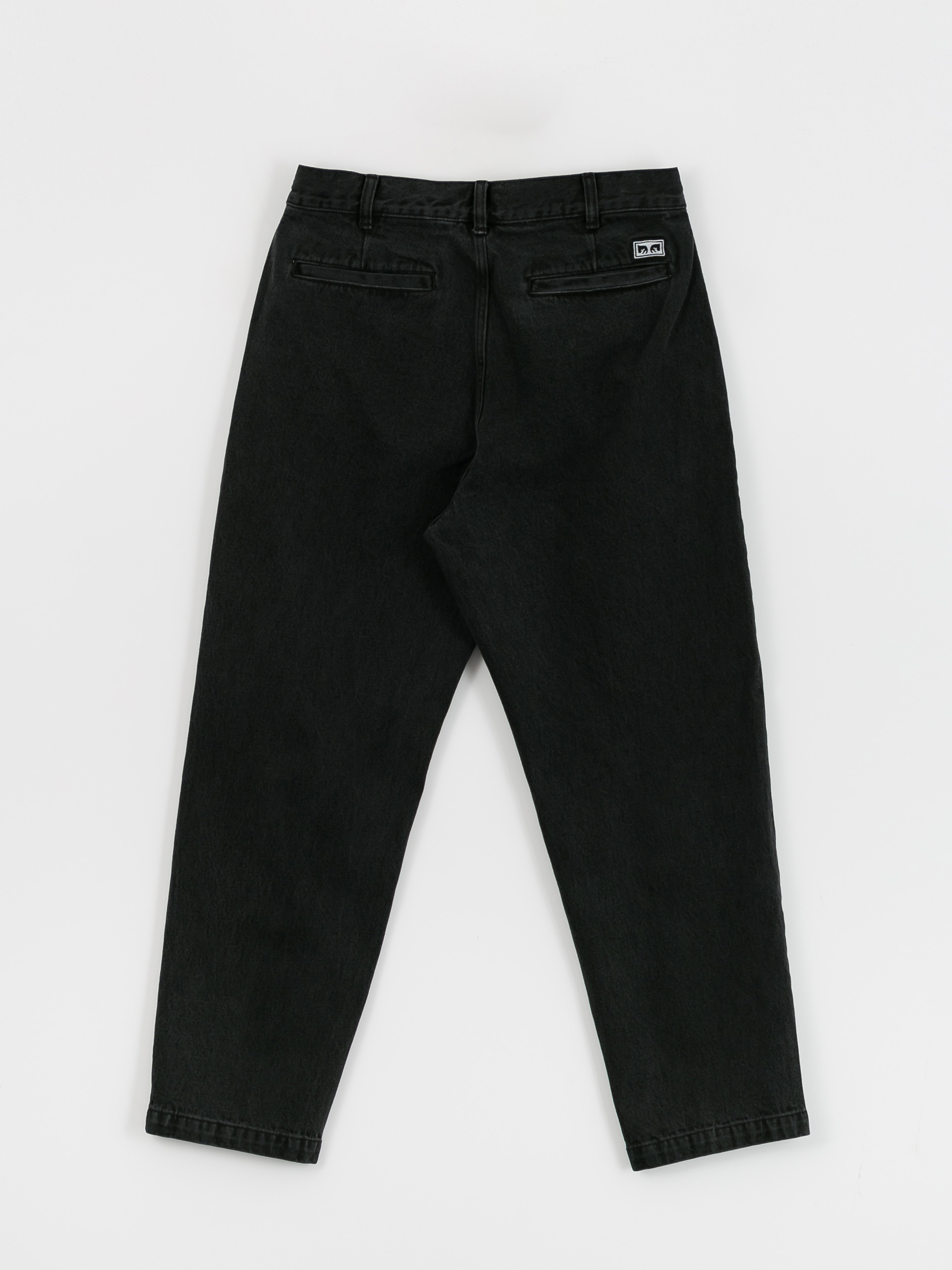 OBEY Fubar Pleated Denim Kisnadrág (faded black)