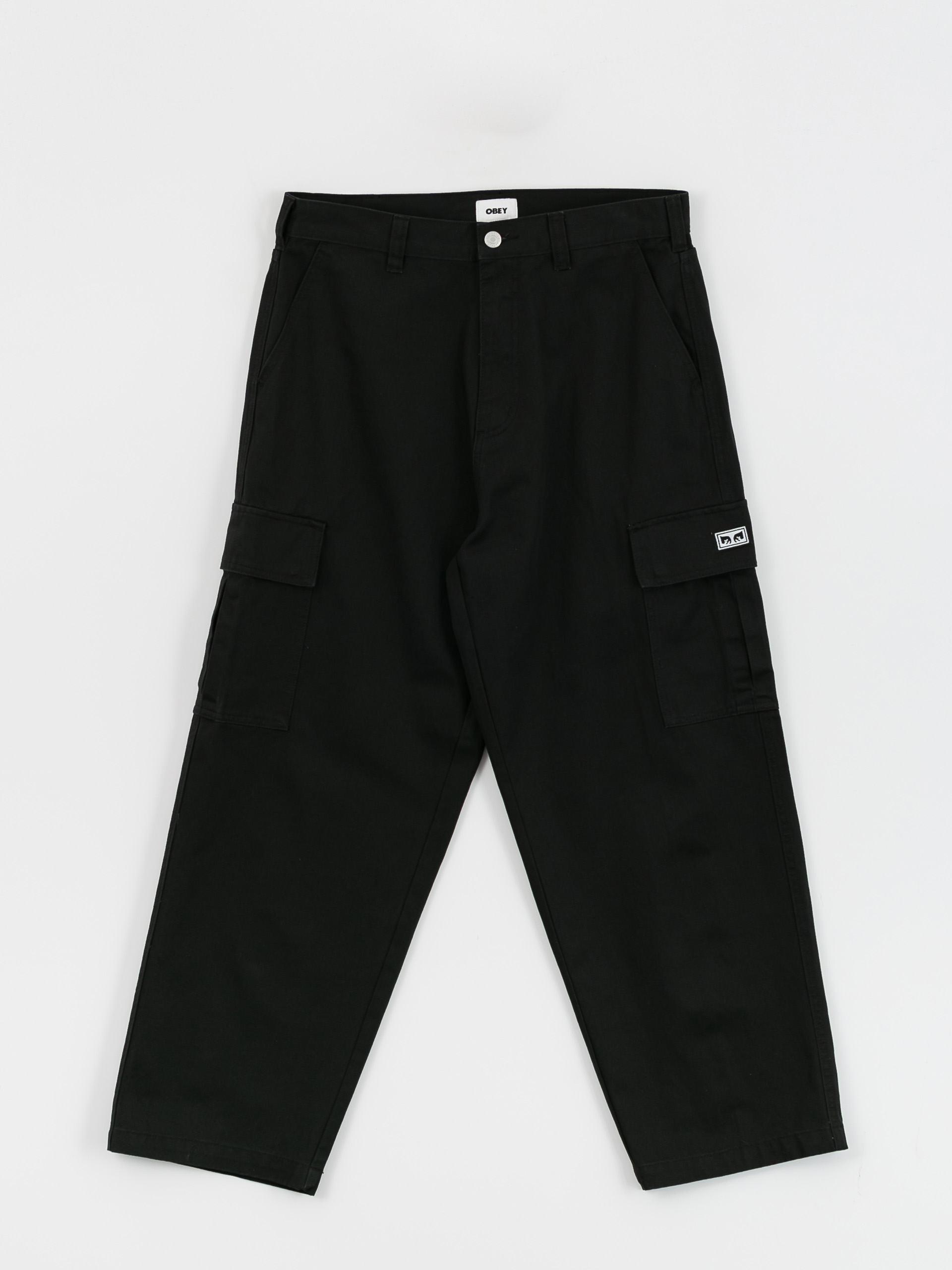 OBEY Bigwig Baggy Twill Cargo Kisnadrág (black)