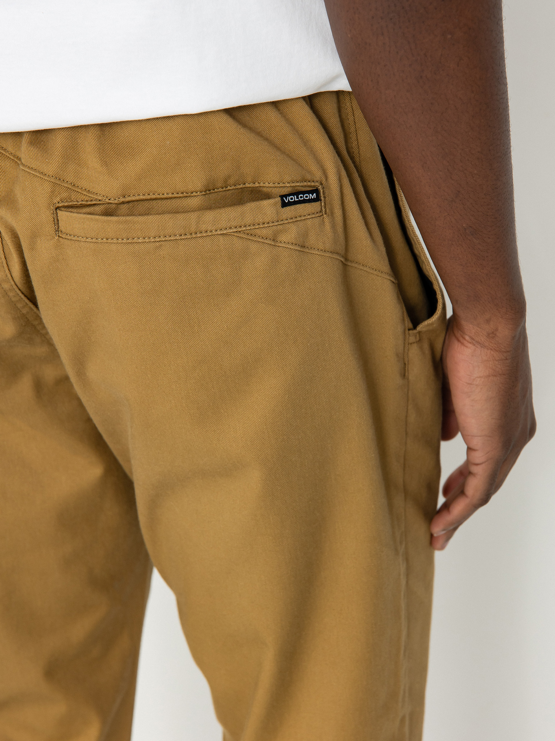 Volcom Frickin Slim Jogger Kisnadrág (dark khaki)