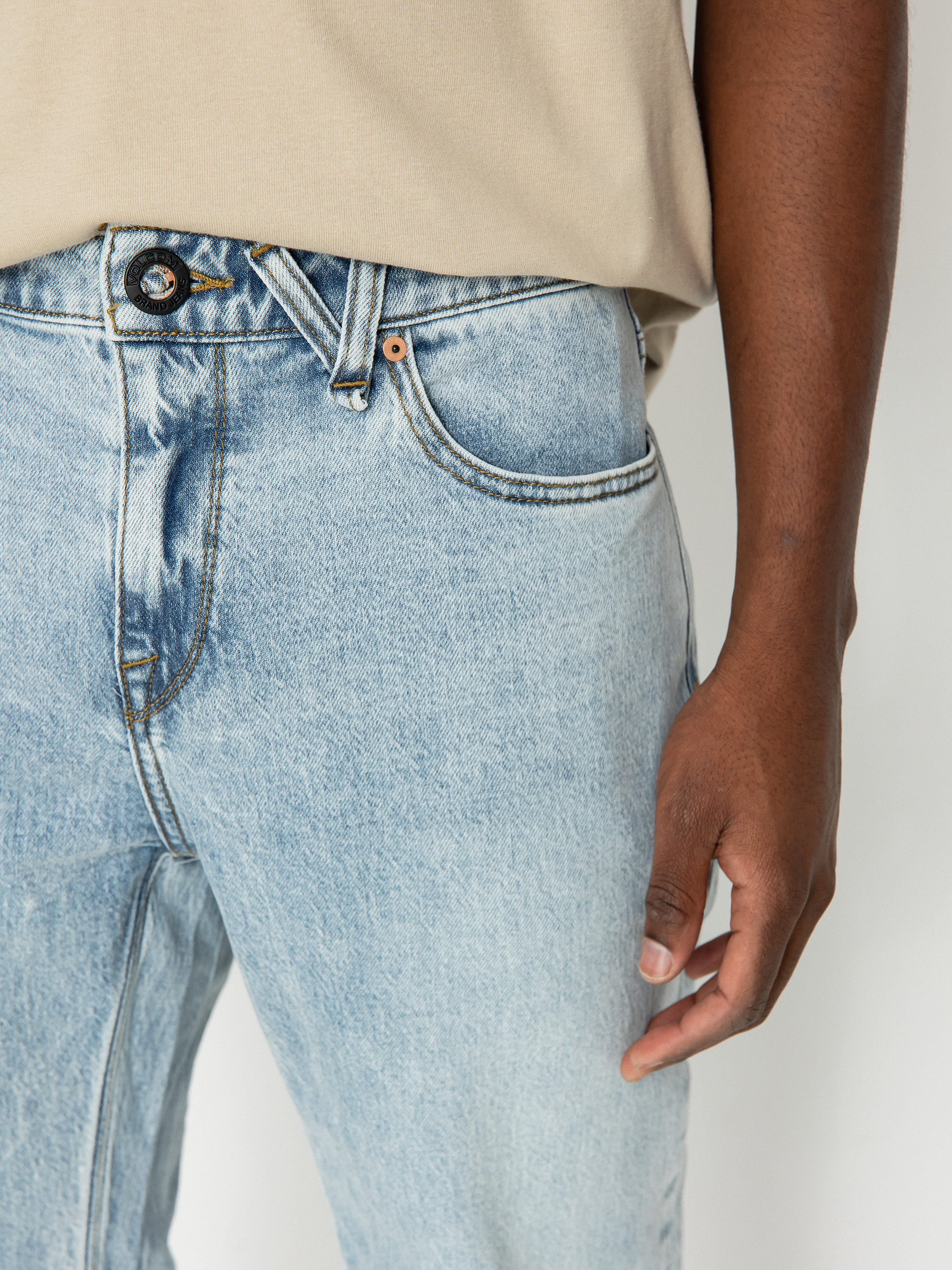 Kisnadrág Volcom Solver Denim (heavy worn faded)