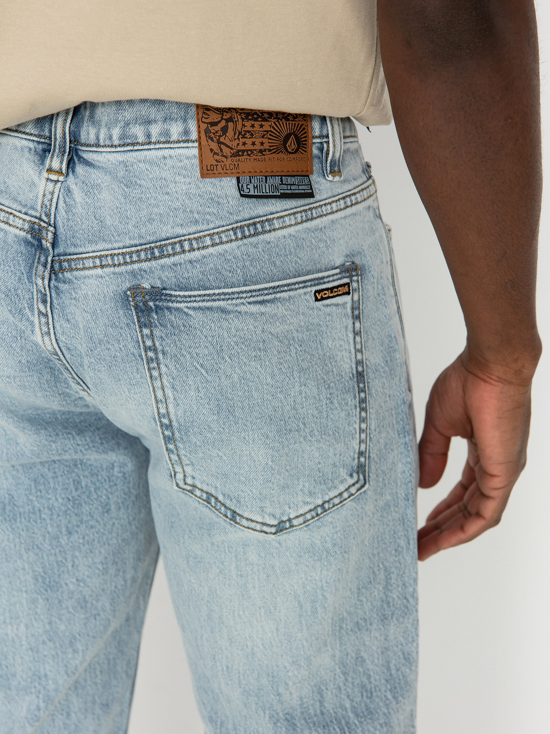 Kisnadrág Volcom Solver Denim (heavy worn faded)