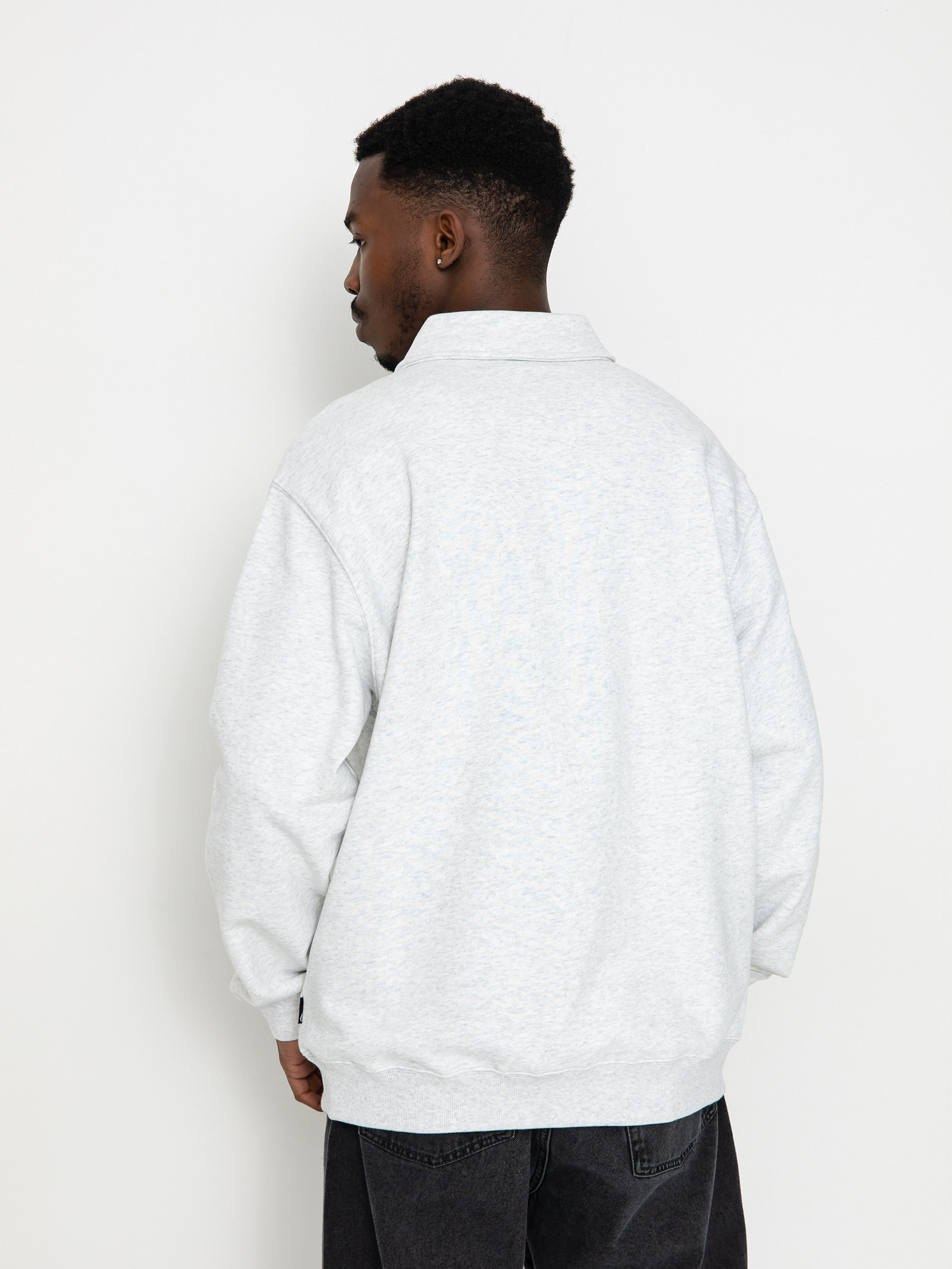 Volcom Nevermine Terry Crew Pulóver (bone heather)