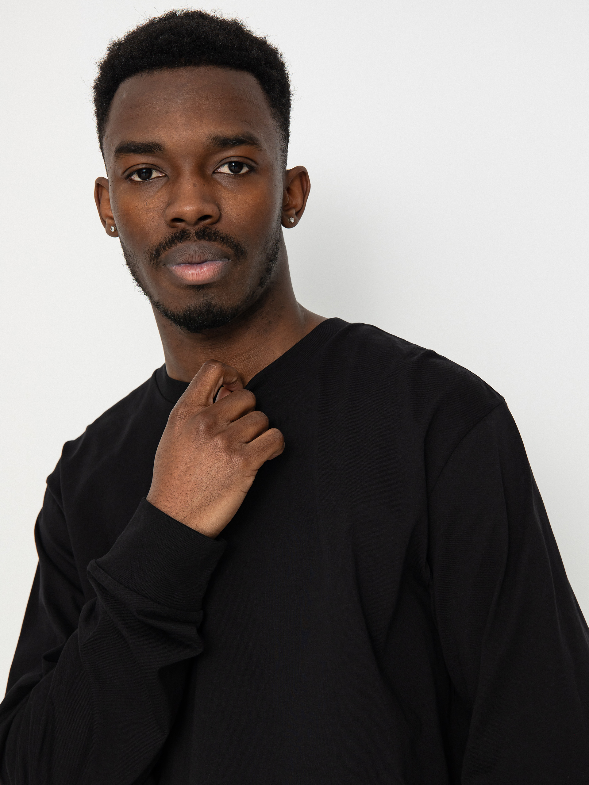 Carhartt WIP Base Hosszú ujjú felső (black/white)