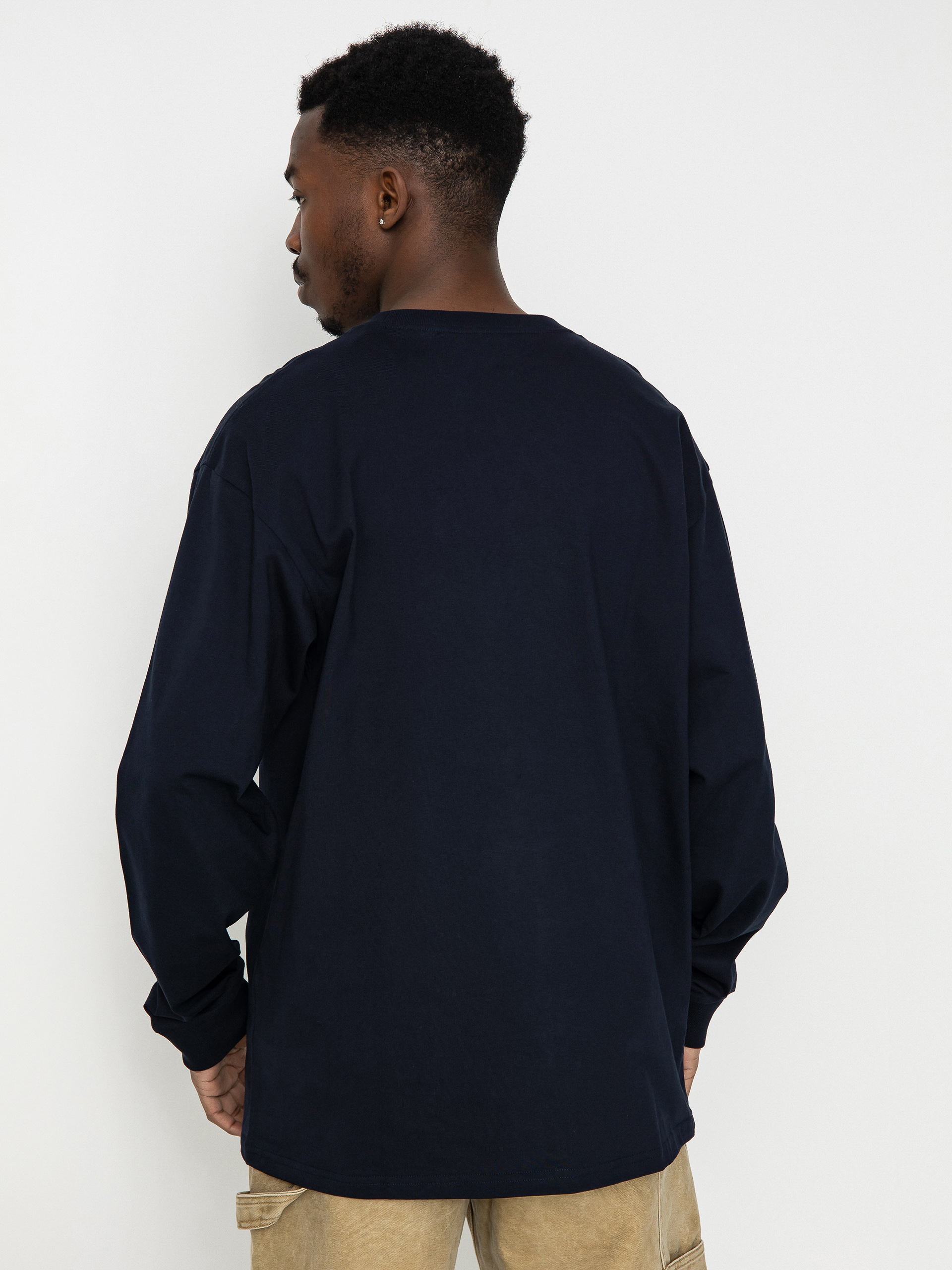 Carhartt WIP Chase Hosszú ujjú felső (dark navy/gold)