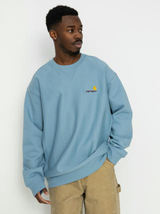 Carhartt WIP American Script Pulóver (frosted blue)