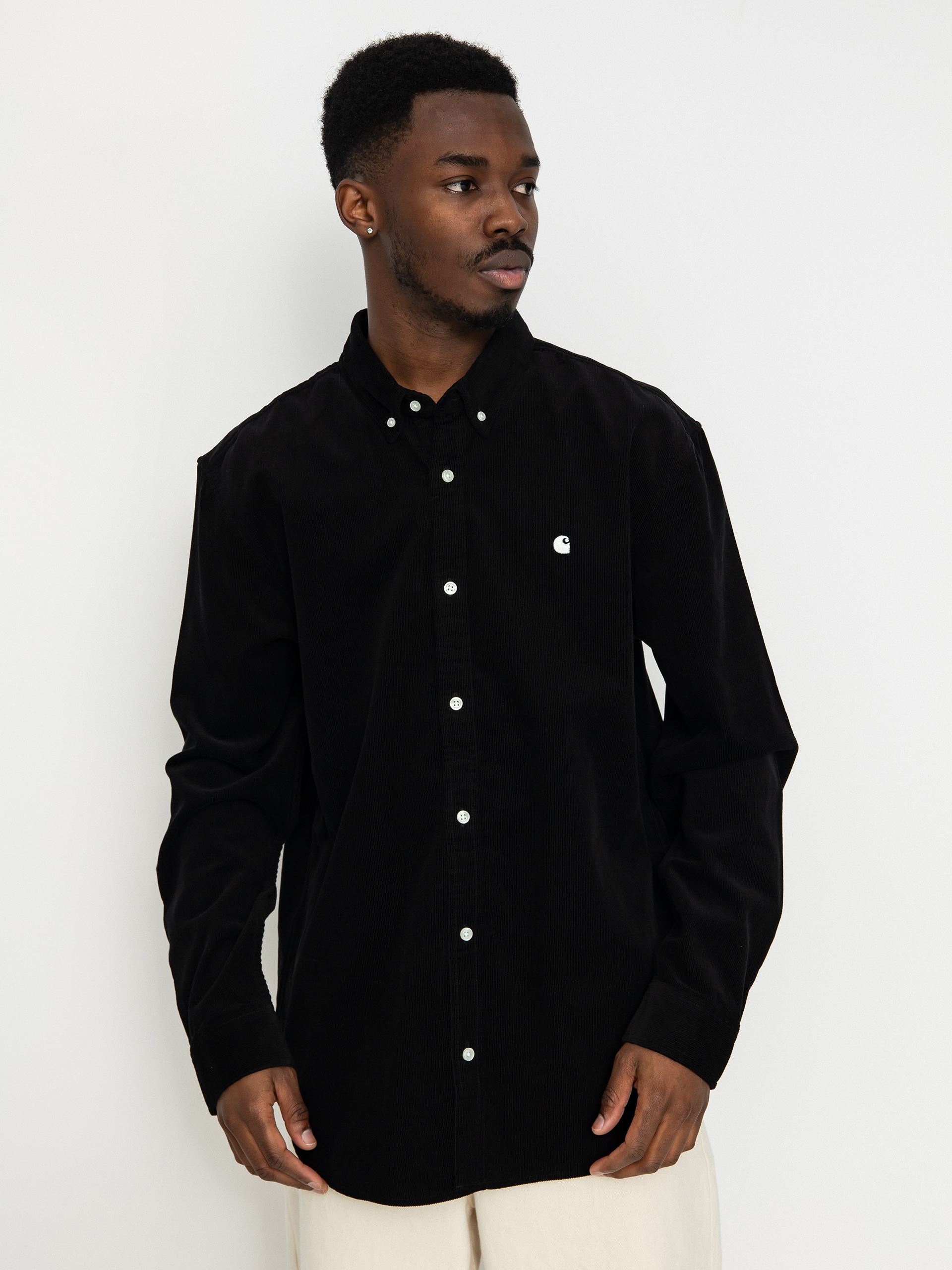 Carhartt WIP Madison Fine Cord Ing (black/wax)