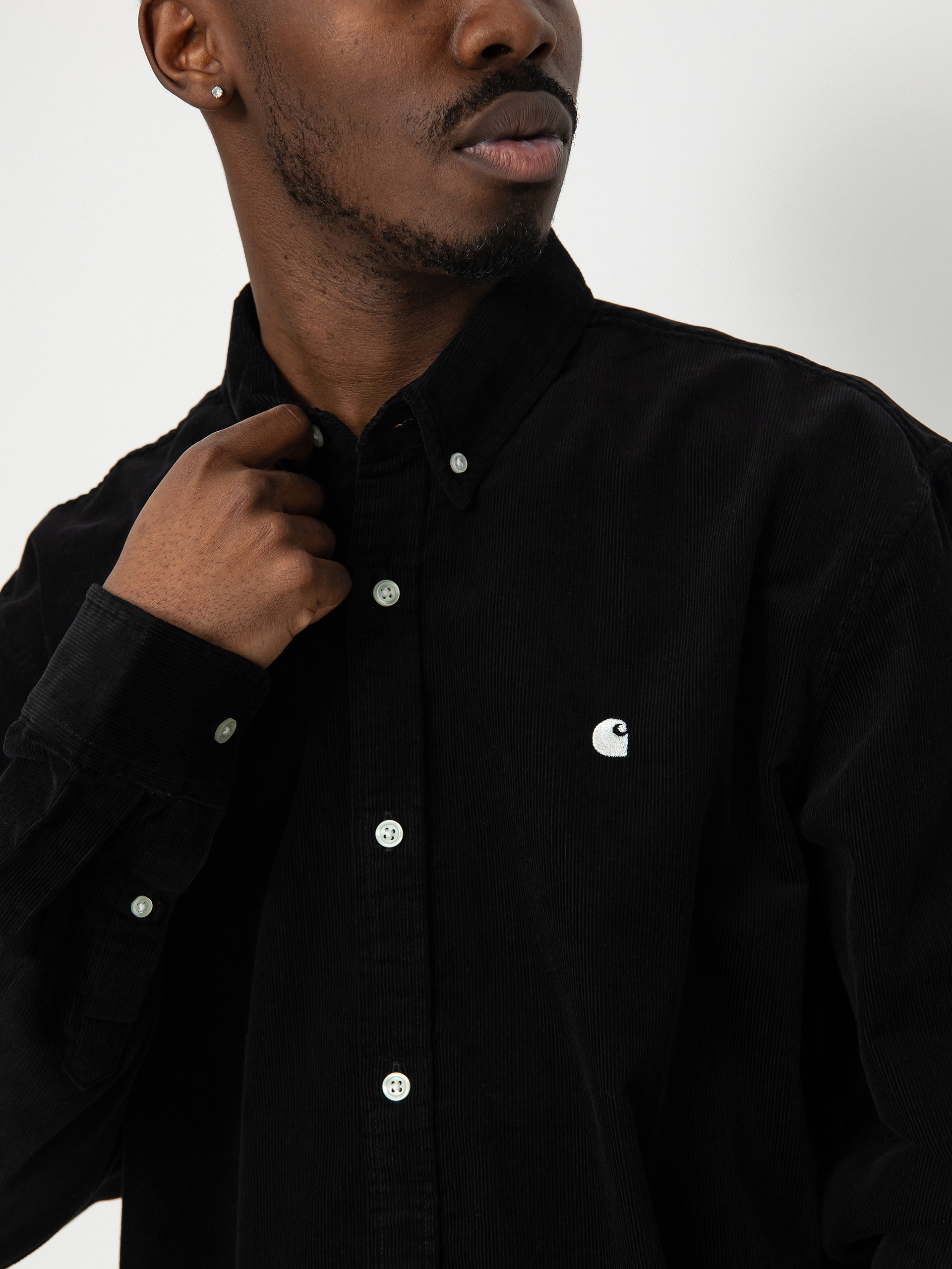 Carhartt WIP Madison Fine Cord Ing (black/wax)