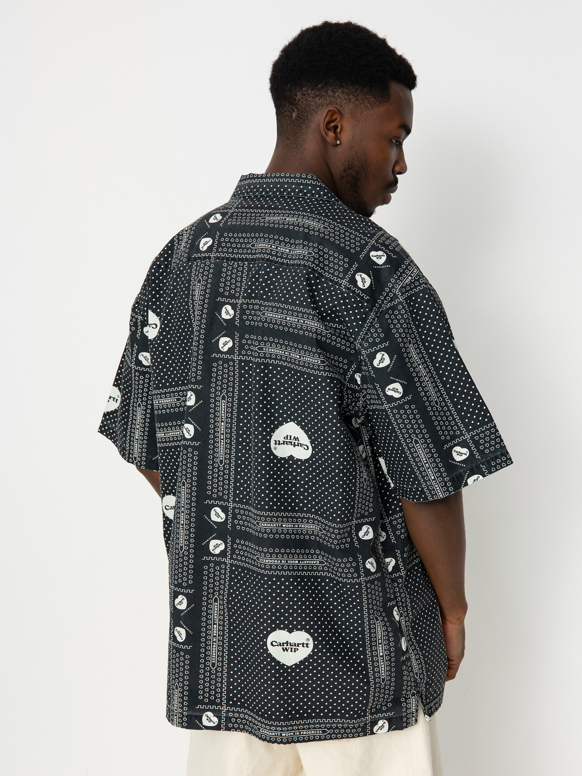 Carhartt WIP Heart Bandana Ing (heart bandana print/black)