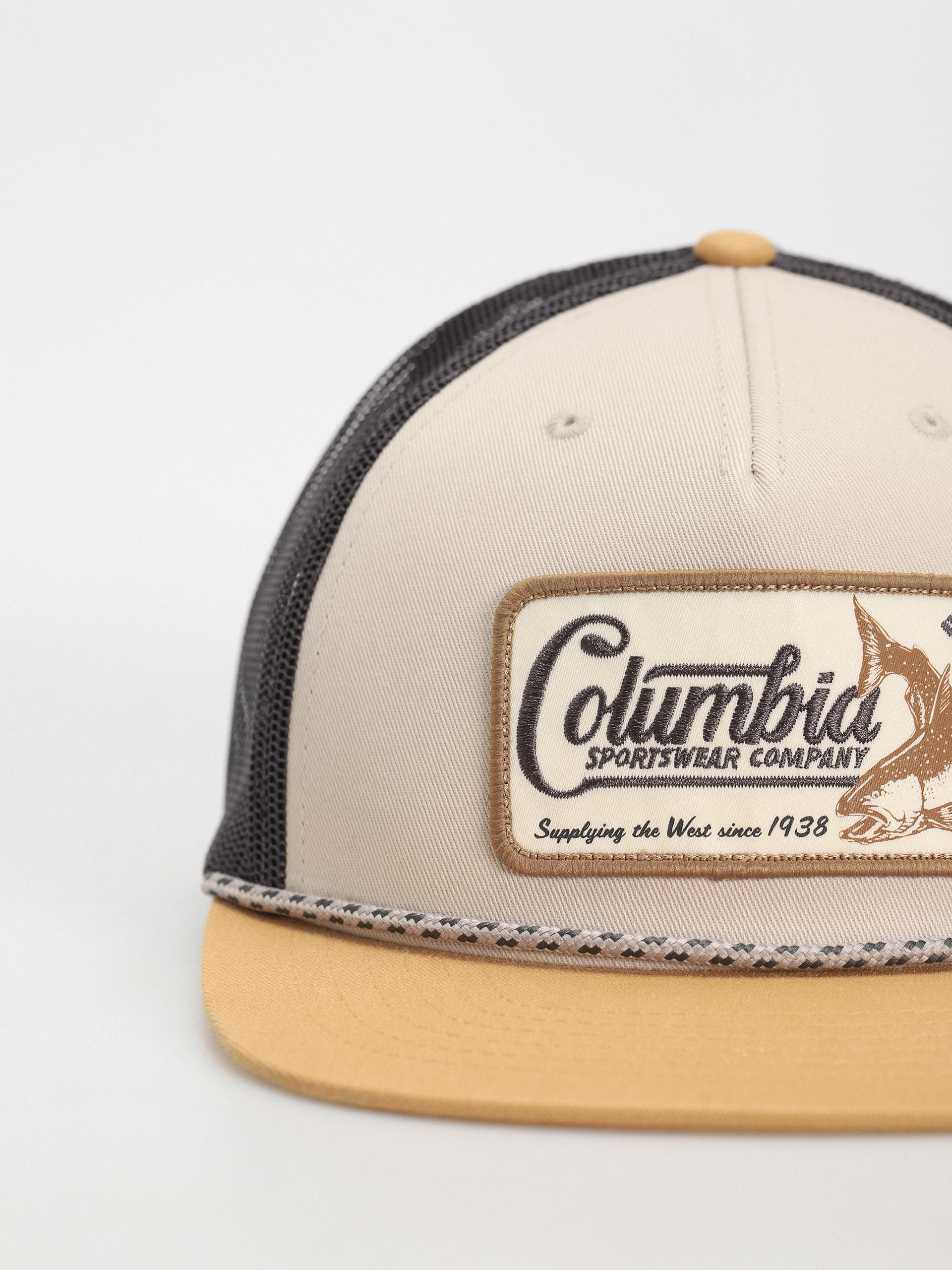 Columbia Flat Brim Snap Back Baseball sapka (dark stone/light camel/west fish)