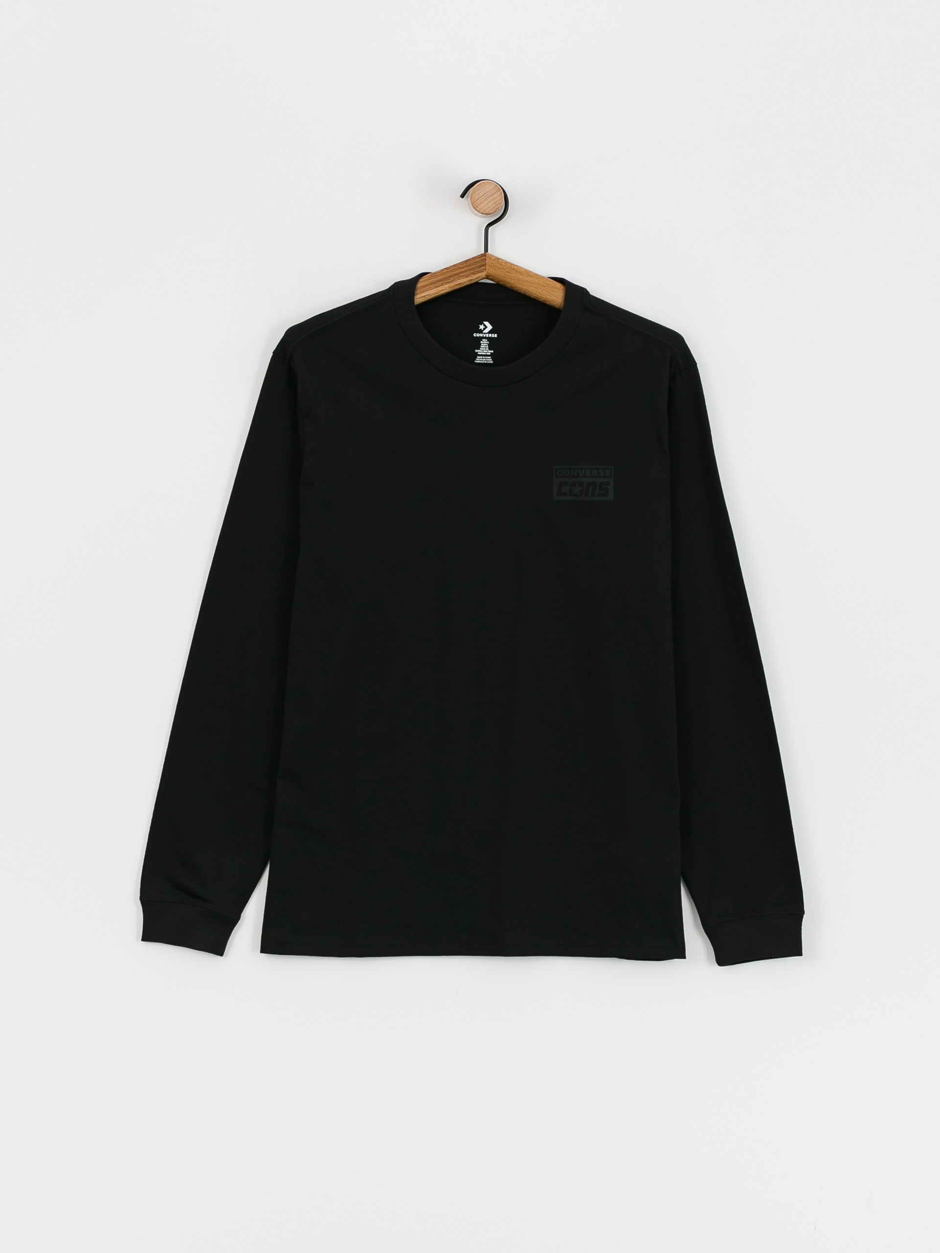 Hosszú ujjú felső Converse Cons Long Sleeve (black)