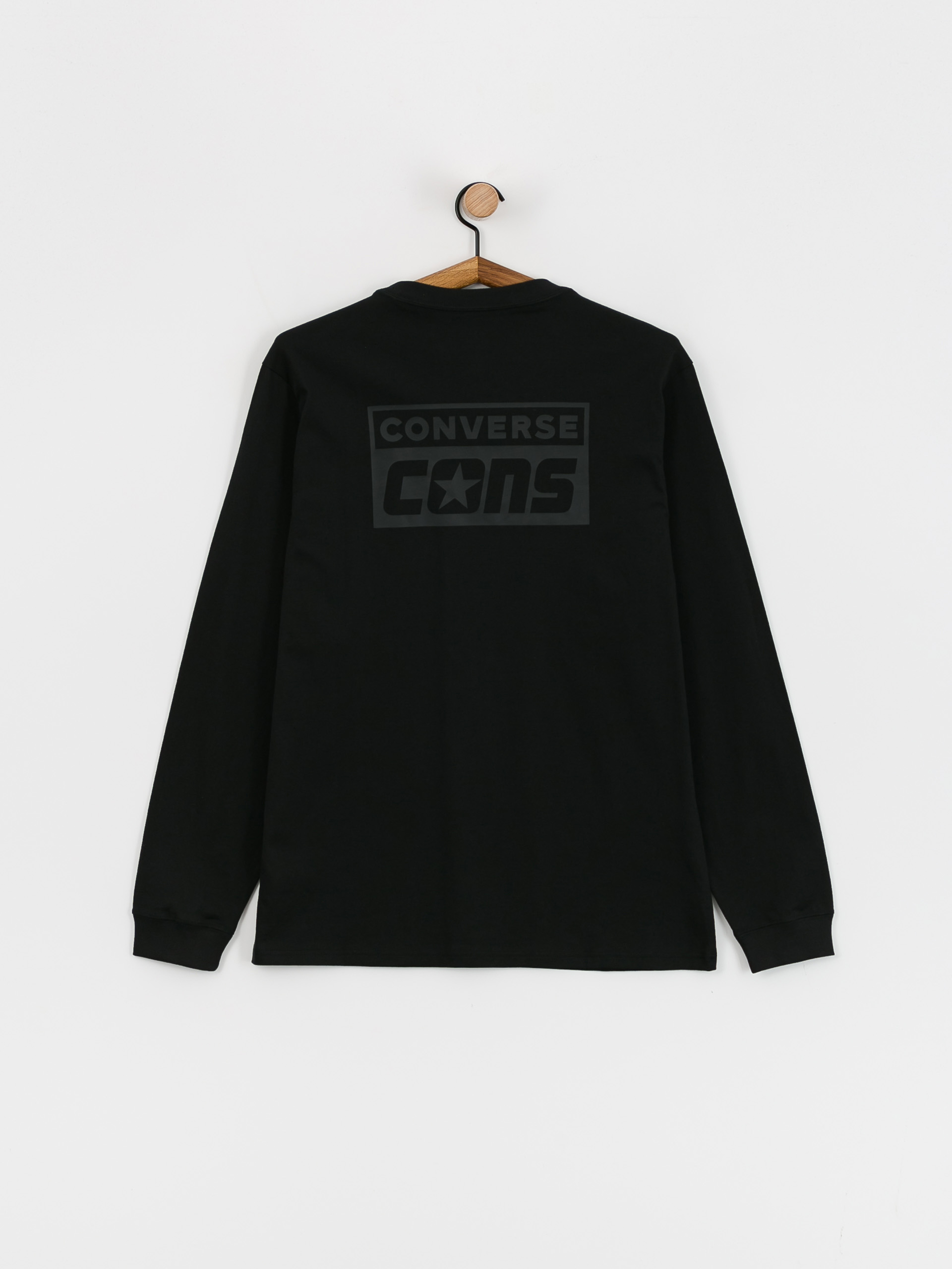 Hosszú ujjú felső Converse Cons Long Sleeve (black)
