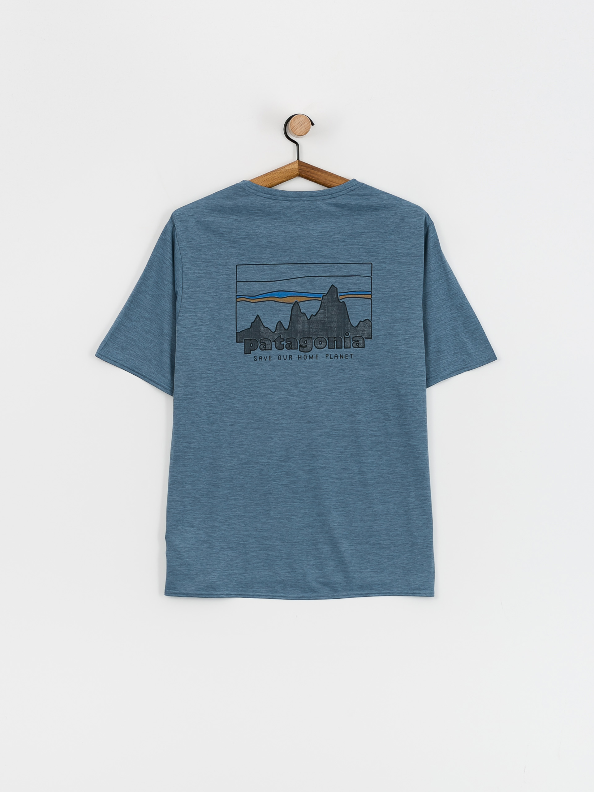 Póló Patagonia Cap Cool Daily Graphic (73 skyline utility blue x-dye)