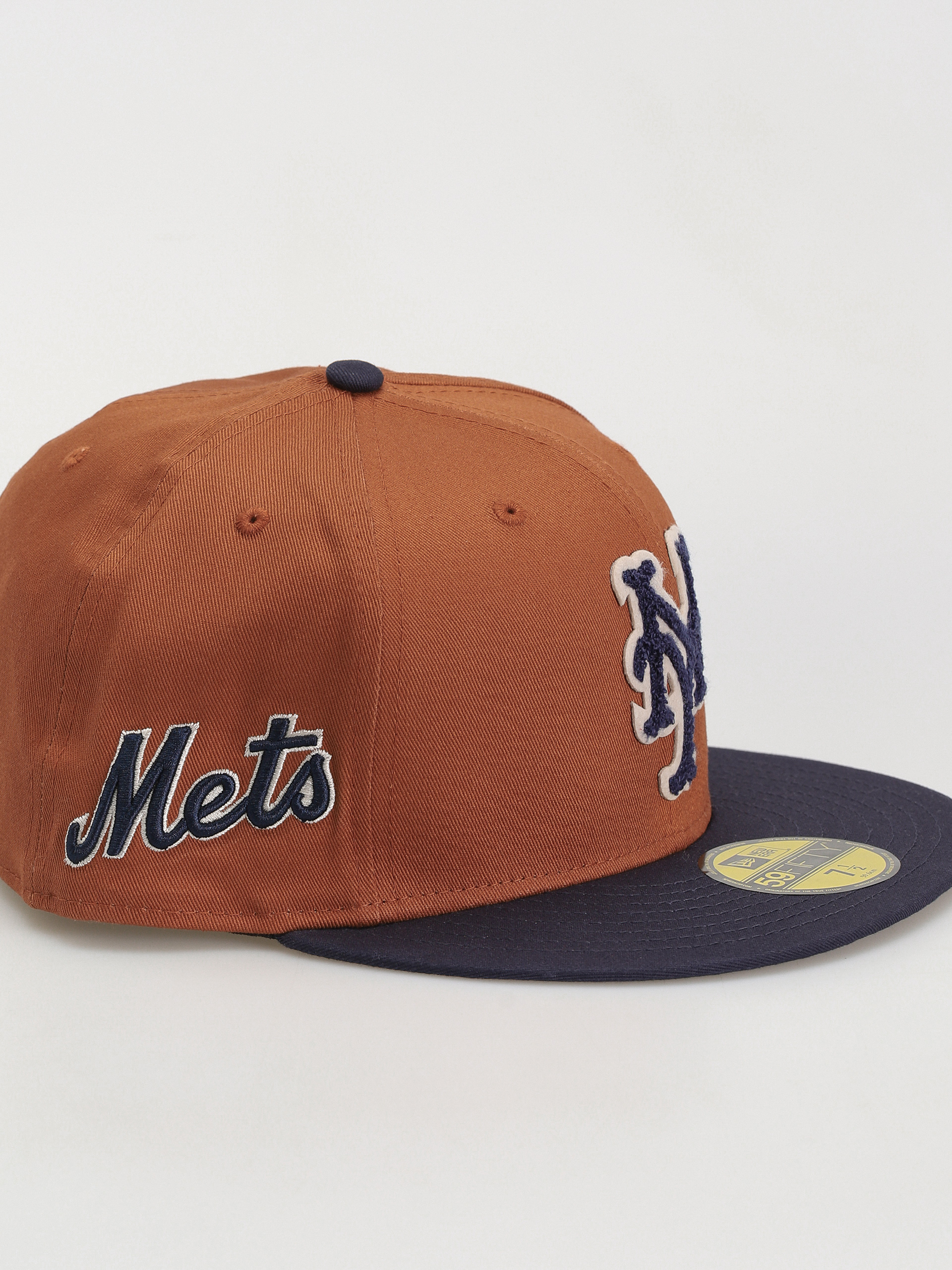 Baseball sapka New Era Boucle 59Fifty New York Mets (brown/navy)