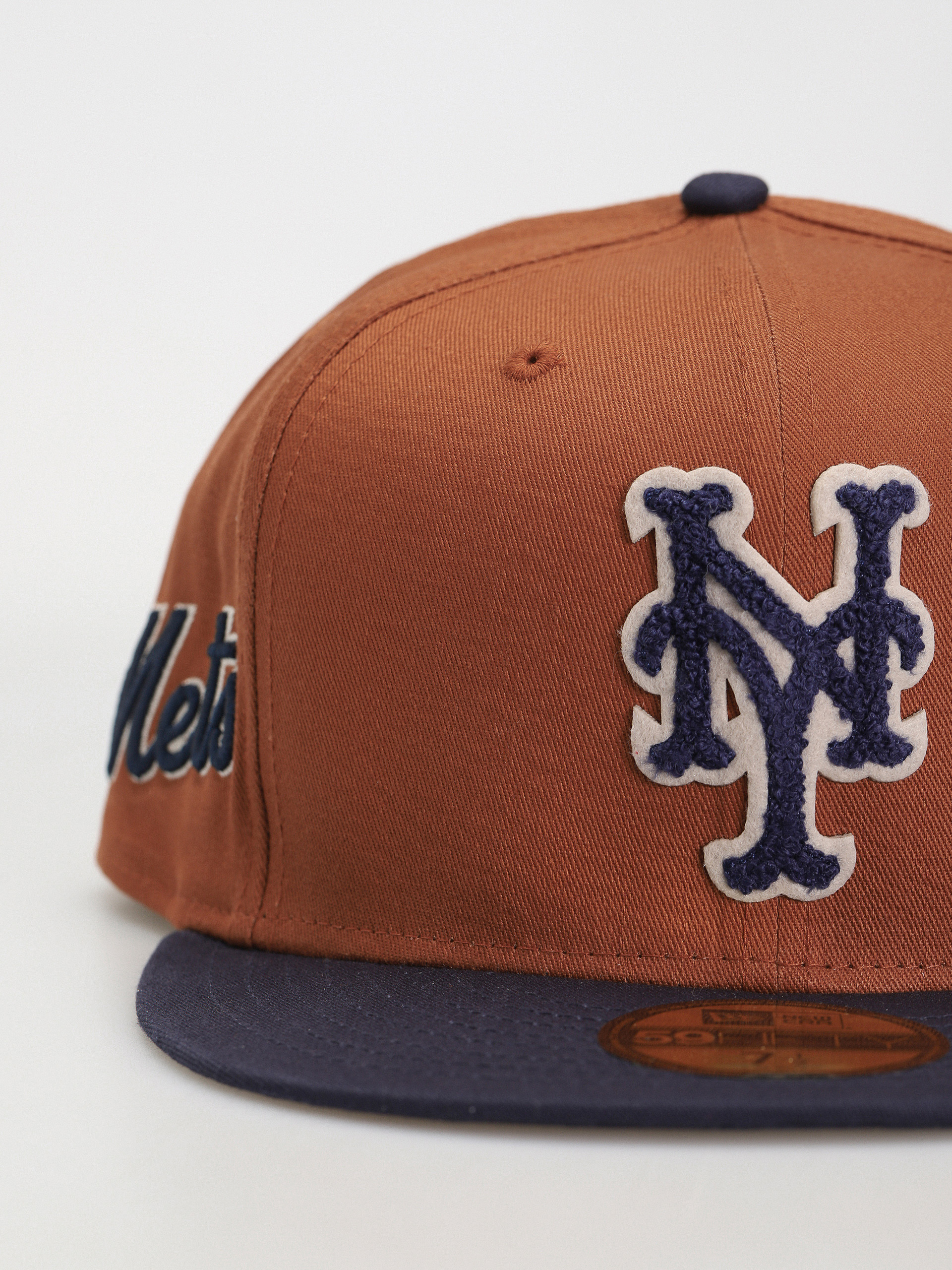 Baseball sapka New Era Boucle 59Fifty New York Mets (brown/navy)
