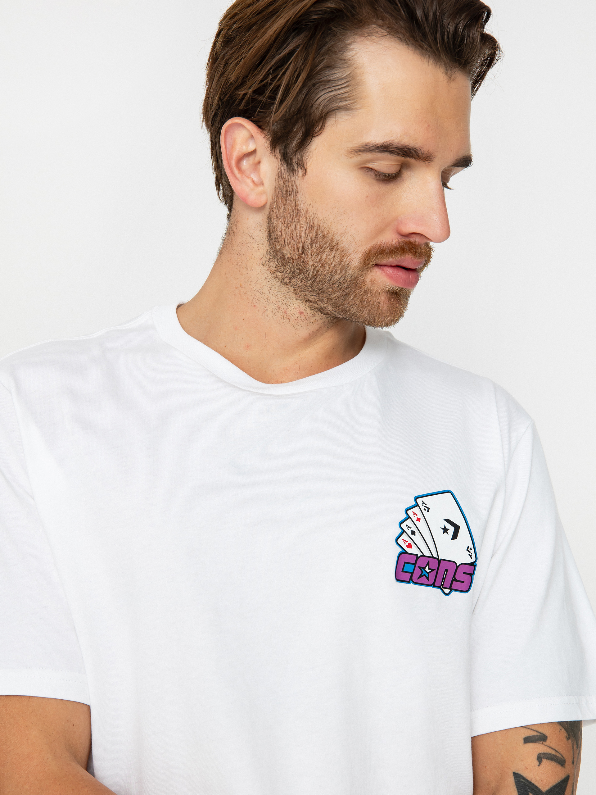 Póló Converse Cons Card Skate (optical white)