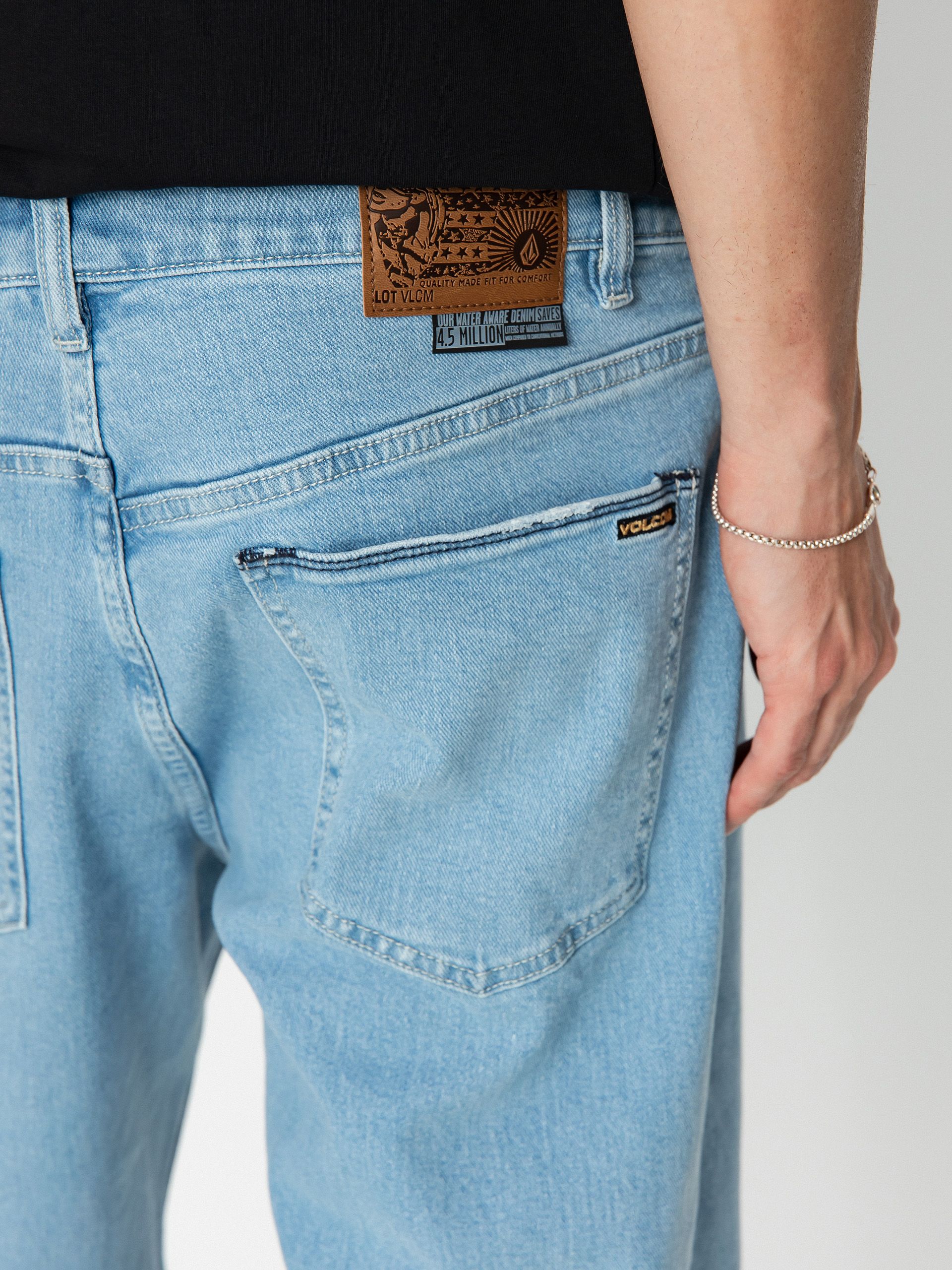 Volcom Modown Tapered Denim Kisnadrág (light vintage indigo)