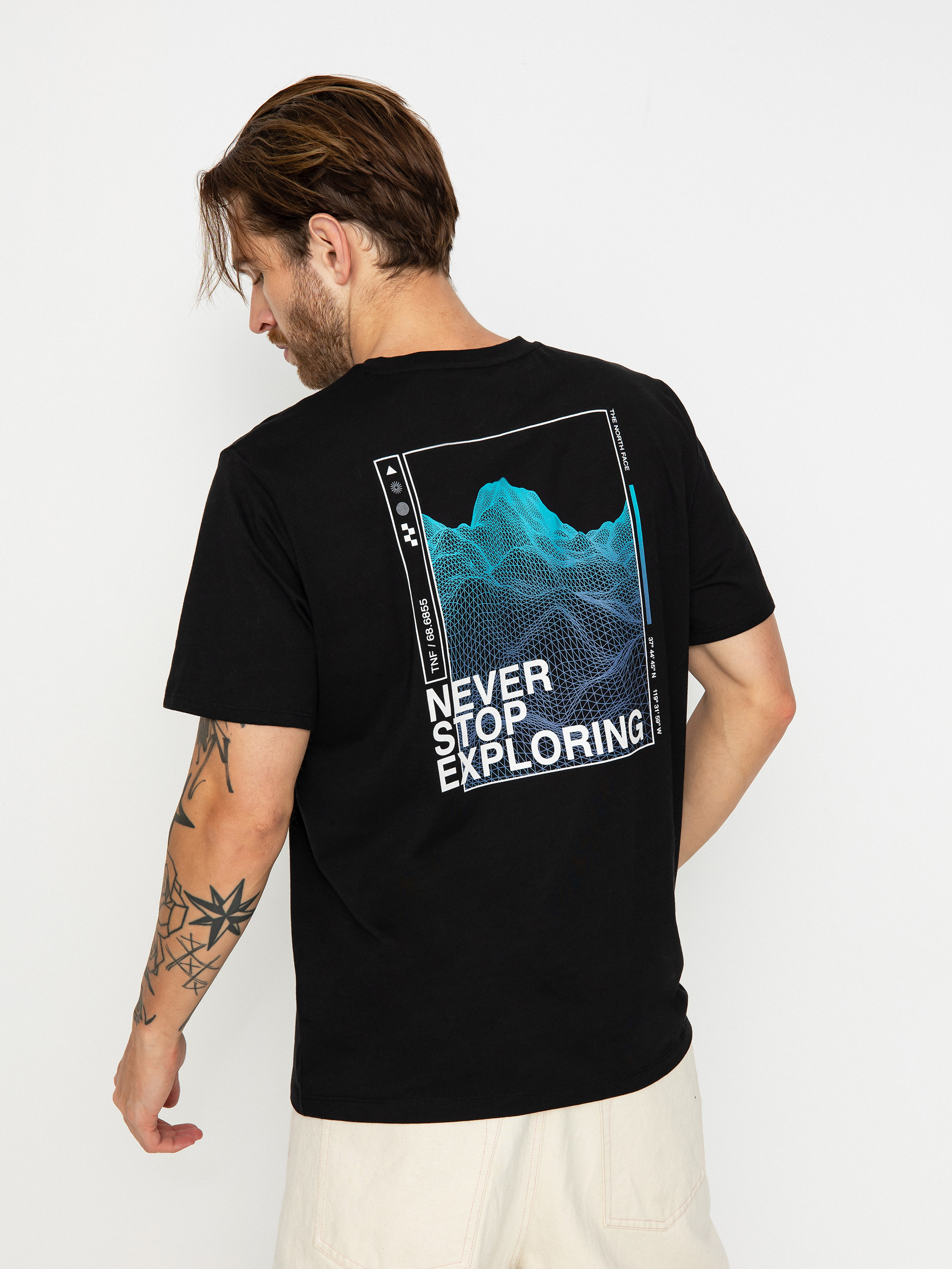 The North Face Foundation Graphic Póló (tnf black/optic blue)