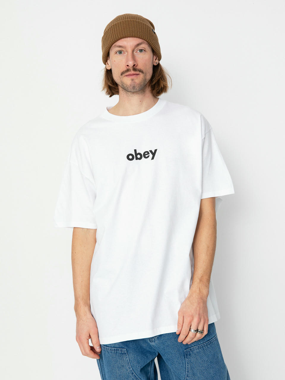 Póló OBEY Lower Case 2 (white)