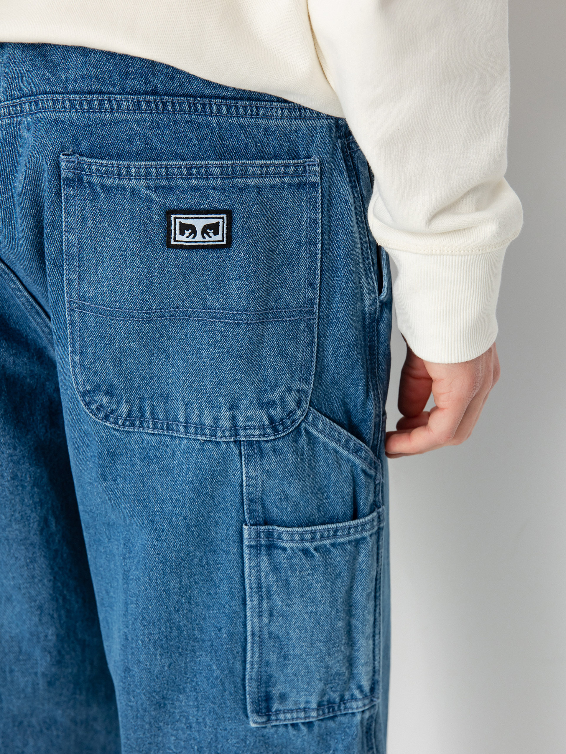 OBEY Bigwig Denim Carpenter Kisnadrág (light indigo)