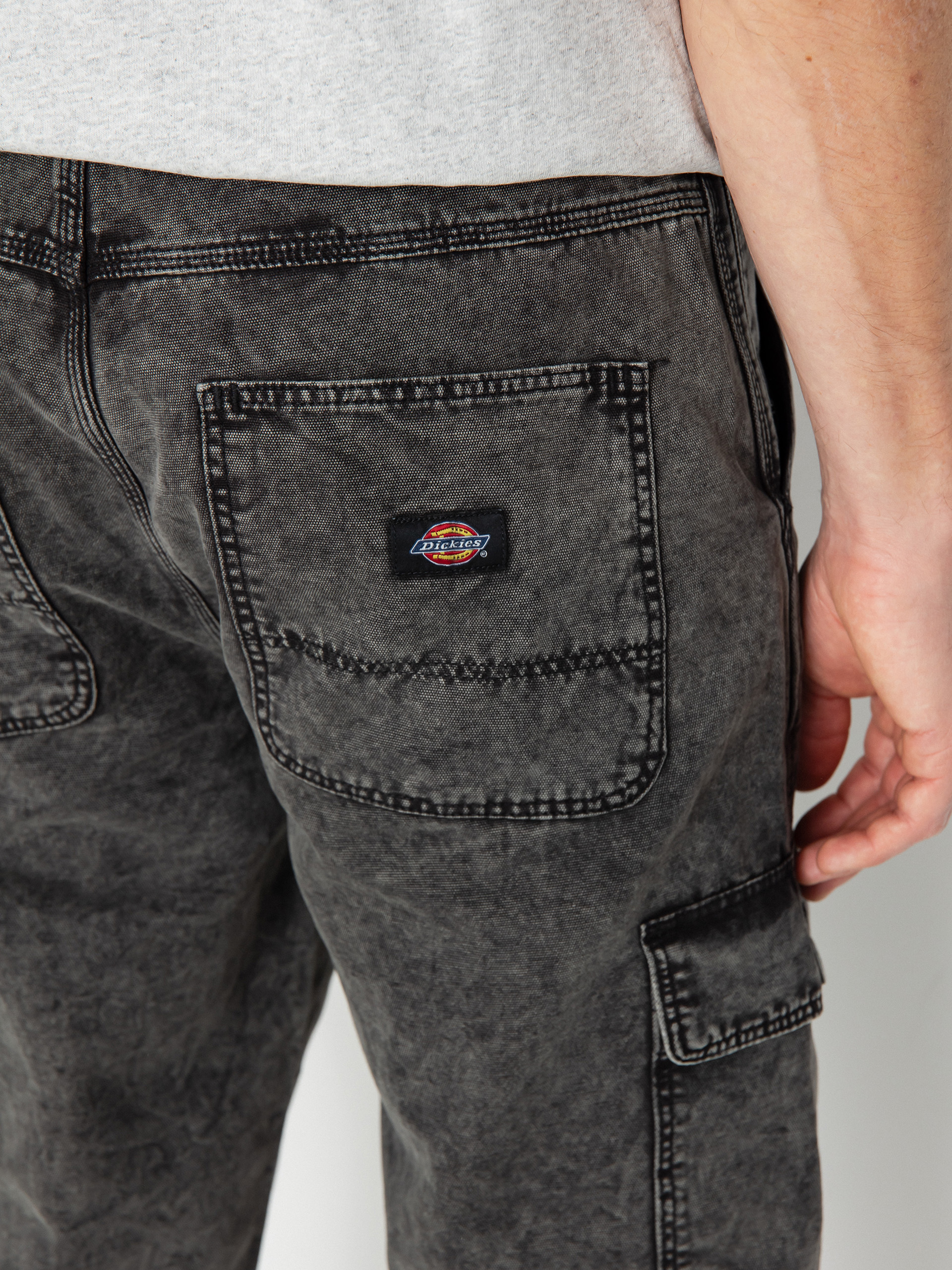 Dickies Newington Kisnadrág (dble dye/acid wash black)