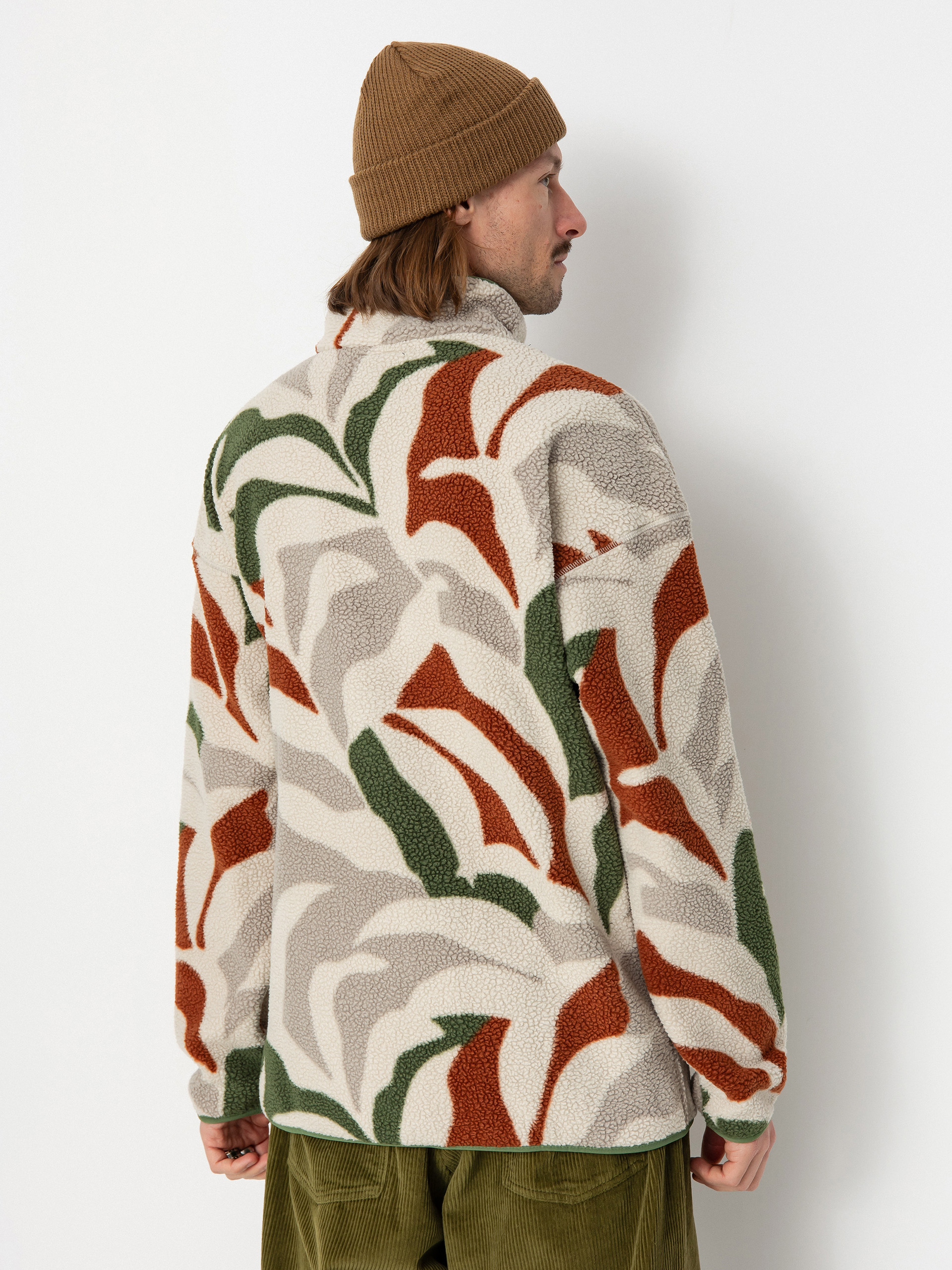 Férfi Columbia Helvetia Polár pulóver (flint grey floristic print/auburn/cant)