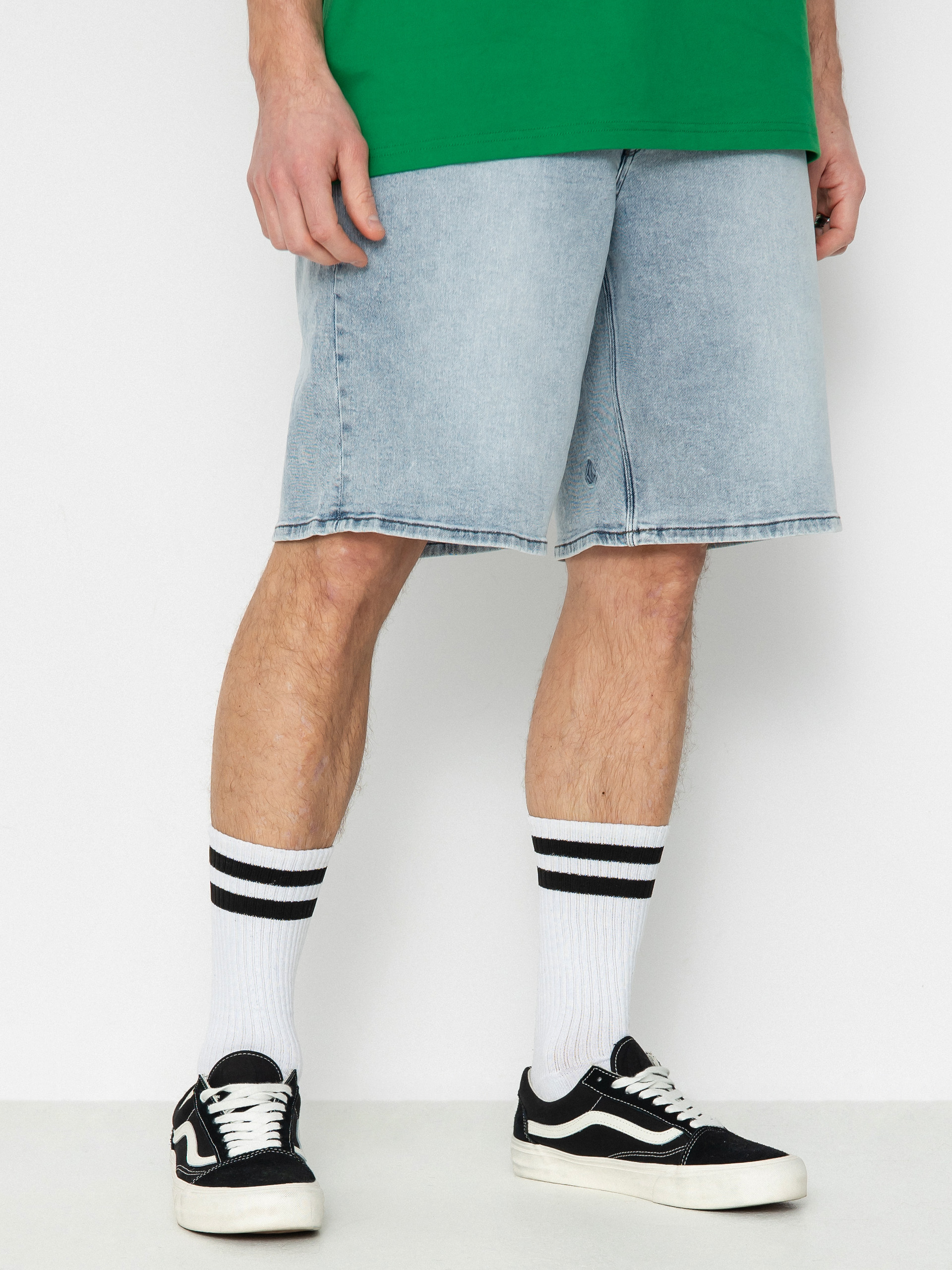 Volcom Billow Denim Rövidnadrág (desert dirt indigo)