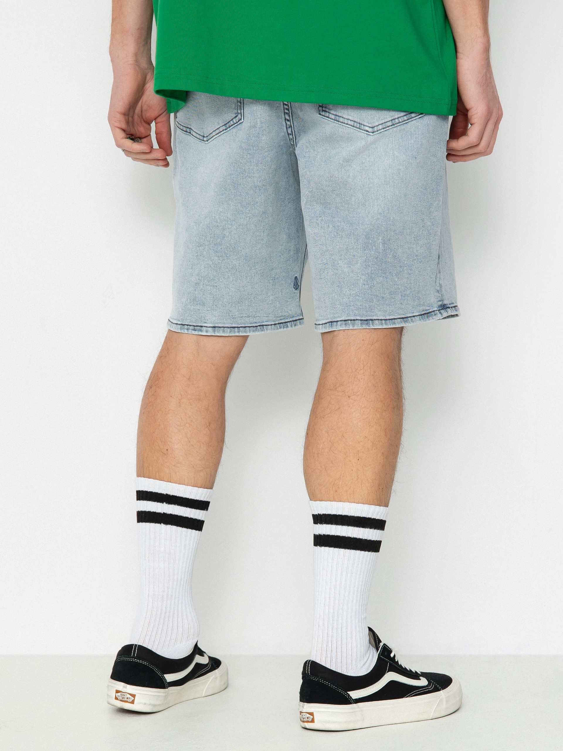 Volcom Billow Denim Rövidnadrág (desert dirt indigo)