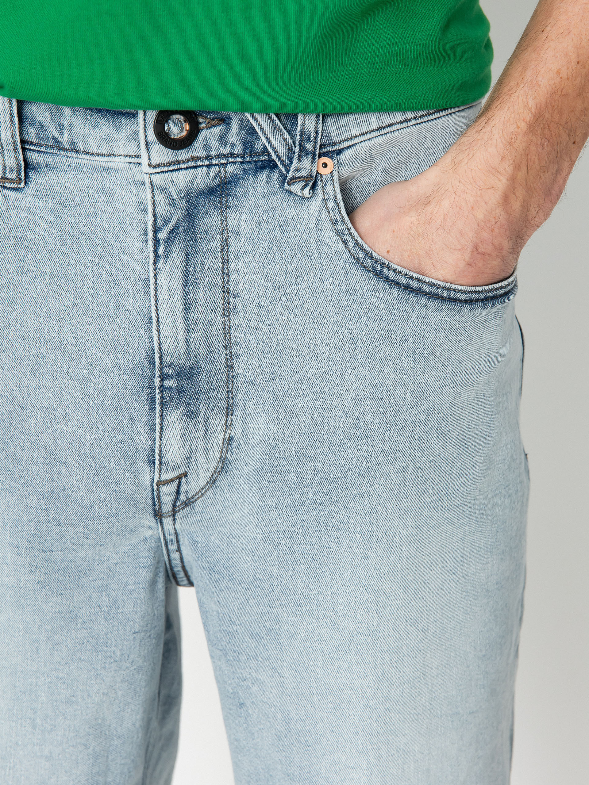 Volcom Billow Denim Rövidnadrág (desert dirt indigo)