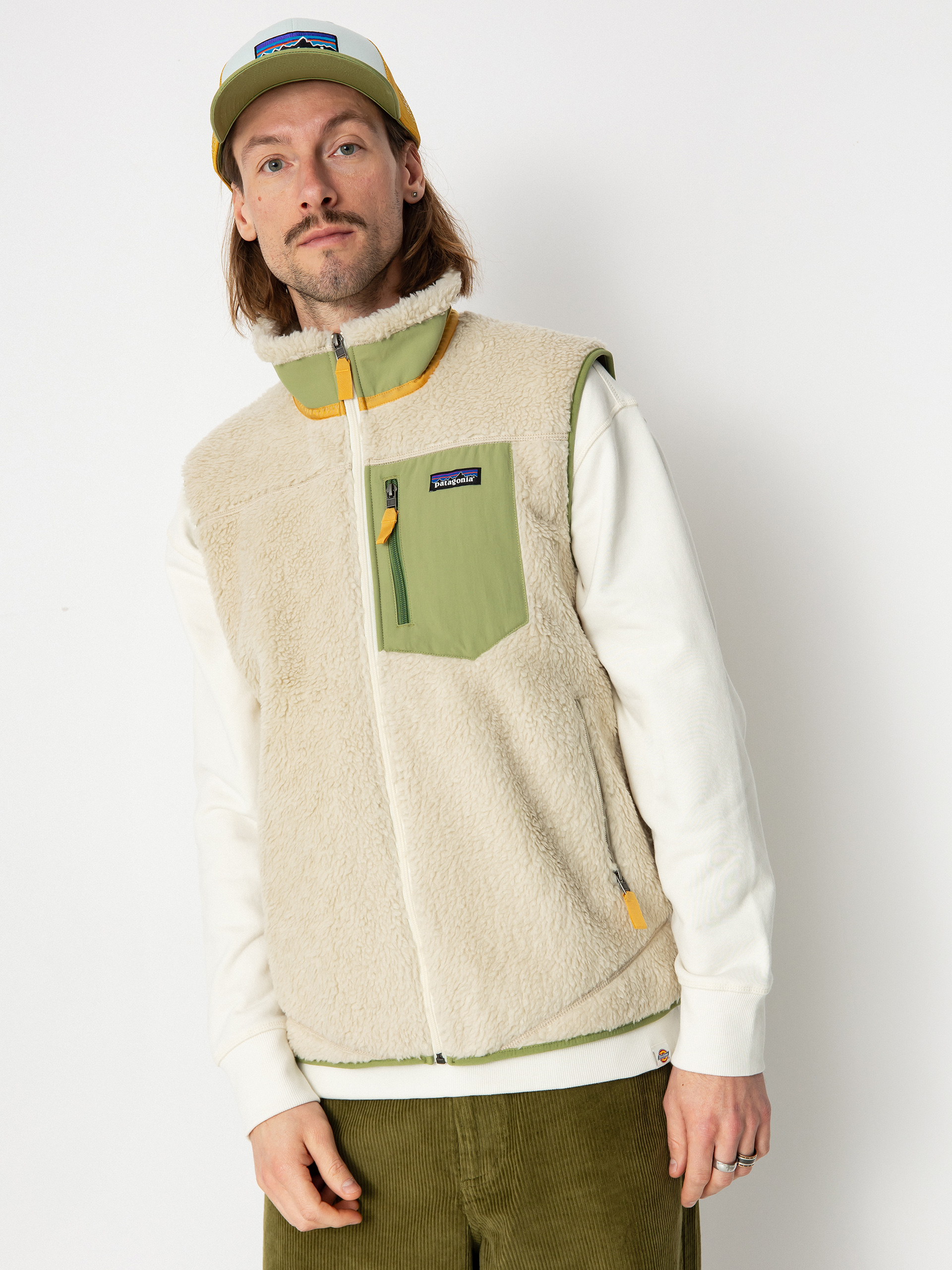 Patagonia Classic Retro X Mellény (dark natural buckhorn green)
