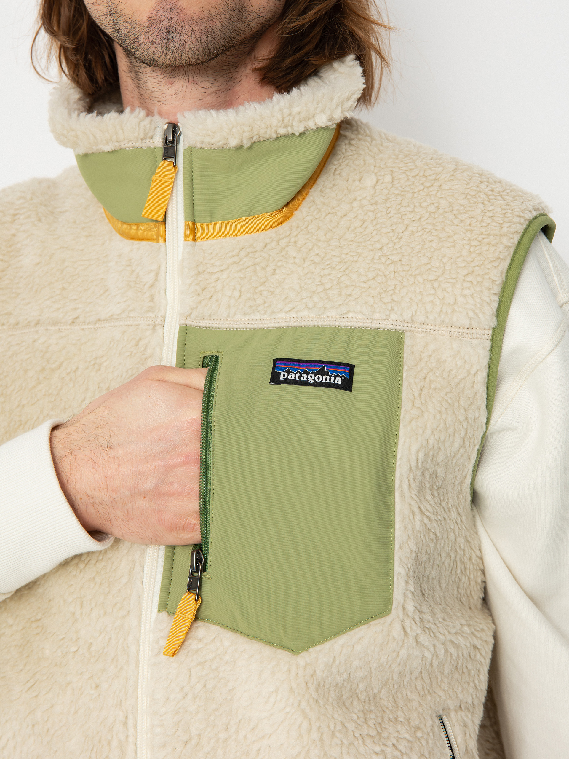 Patagonia Classic Retro X Mellény (dark natural buckhorn green)
