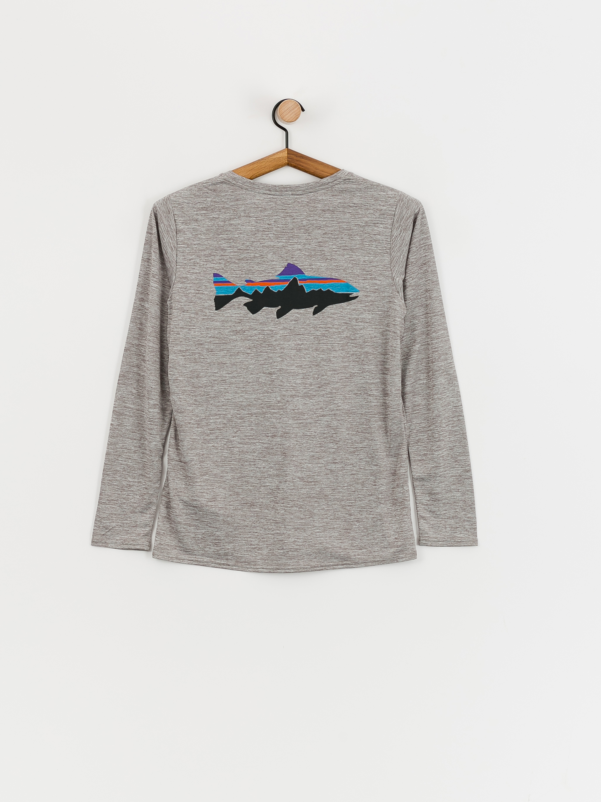 Patagonia Cap Cool Daily Graphic Wmn Hosszú ujjú felső (fitz roy trout feather grey)