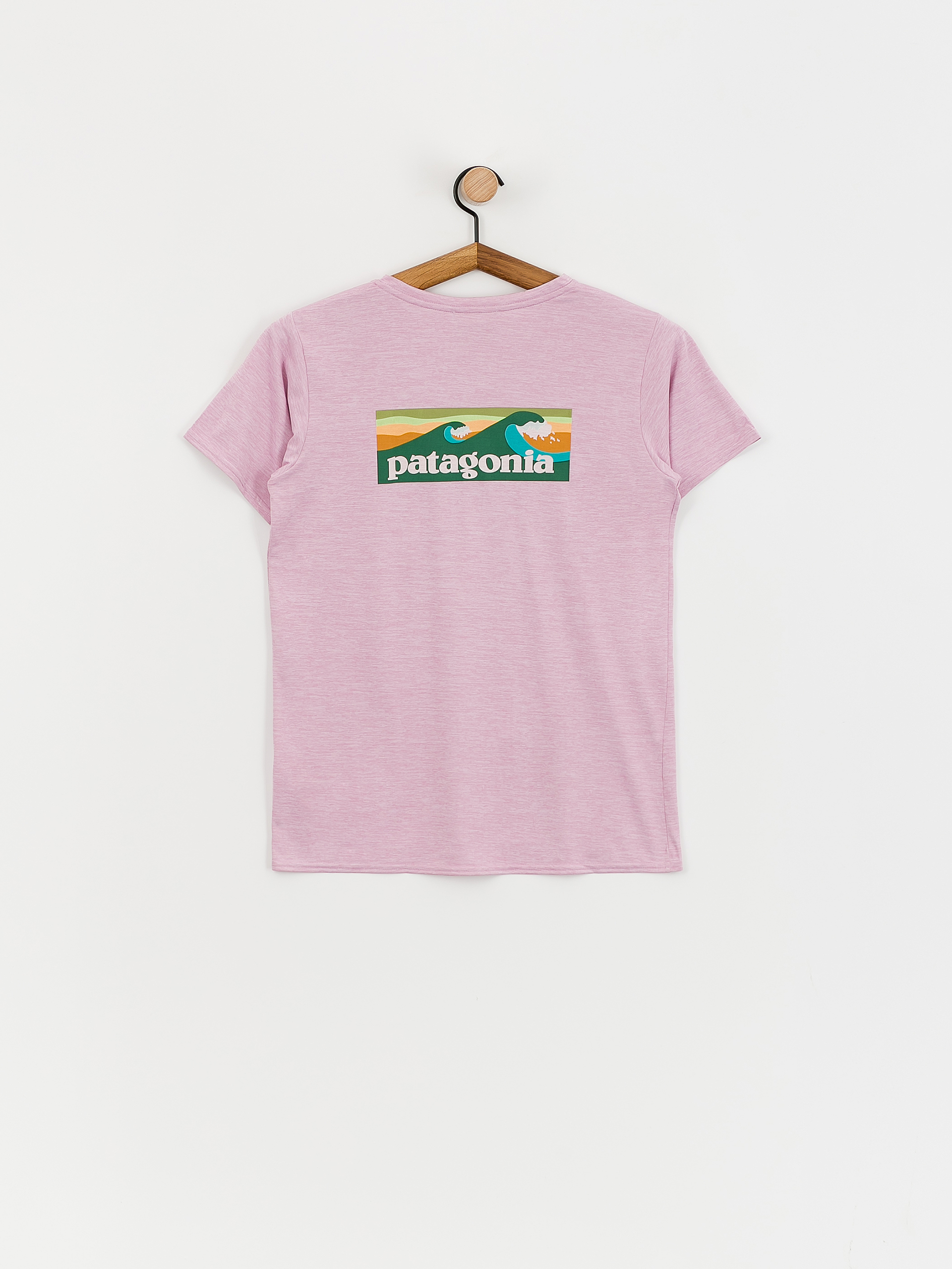 Patagonia Cap Cool Daily Graphic Wmn Póló (boardshort logo milkweed mauve x-dye)